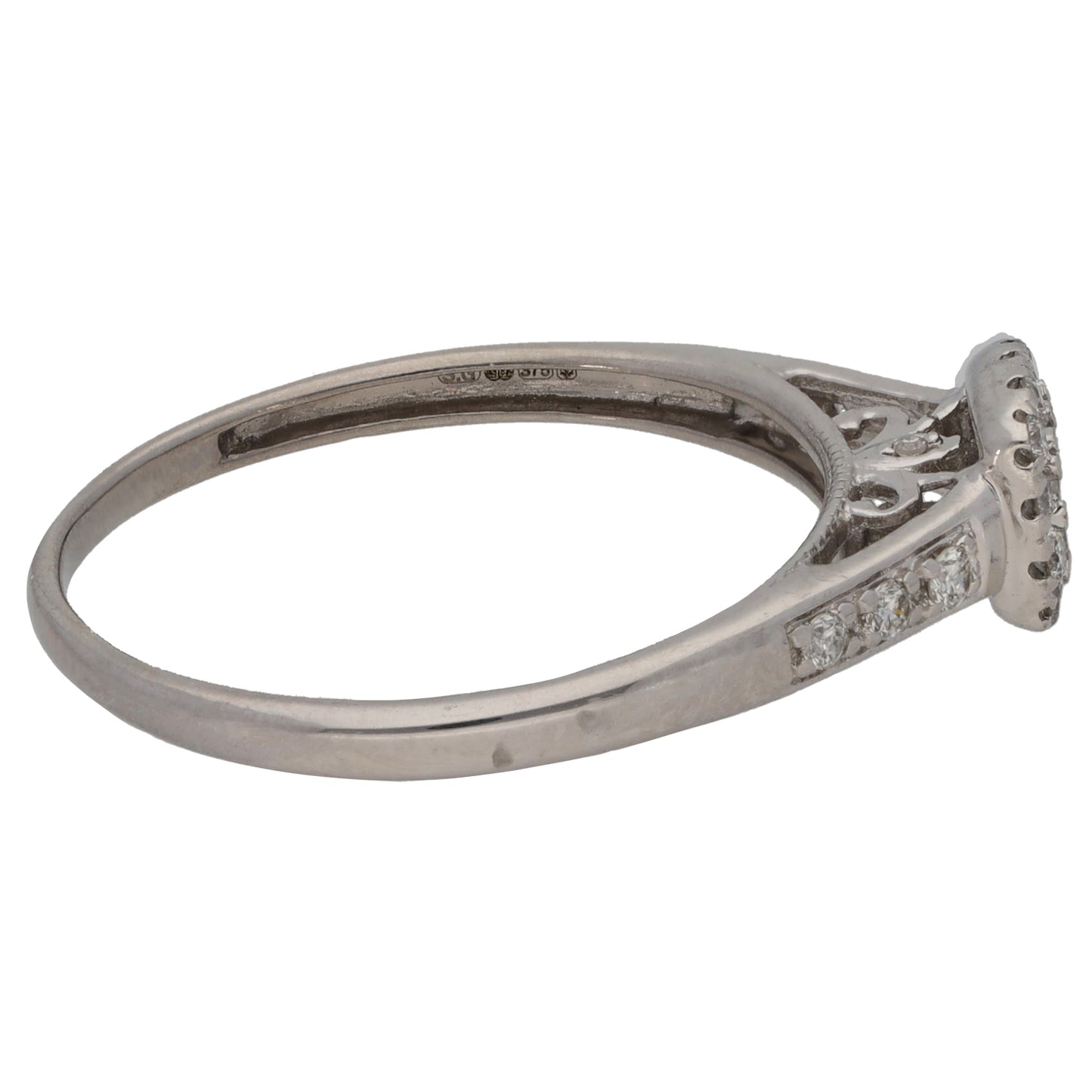 9ct Gold 0.33ct Diamond Cluster Ring Size R