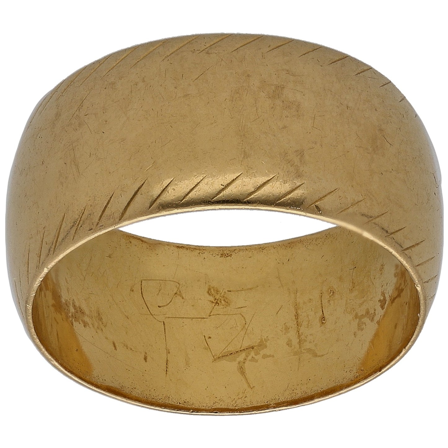 22ct Gold Plain Wedding Ring Size M