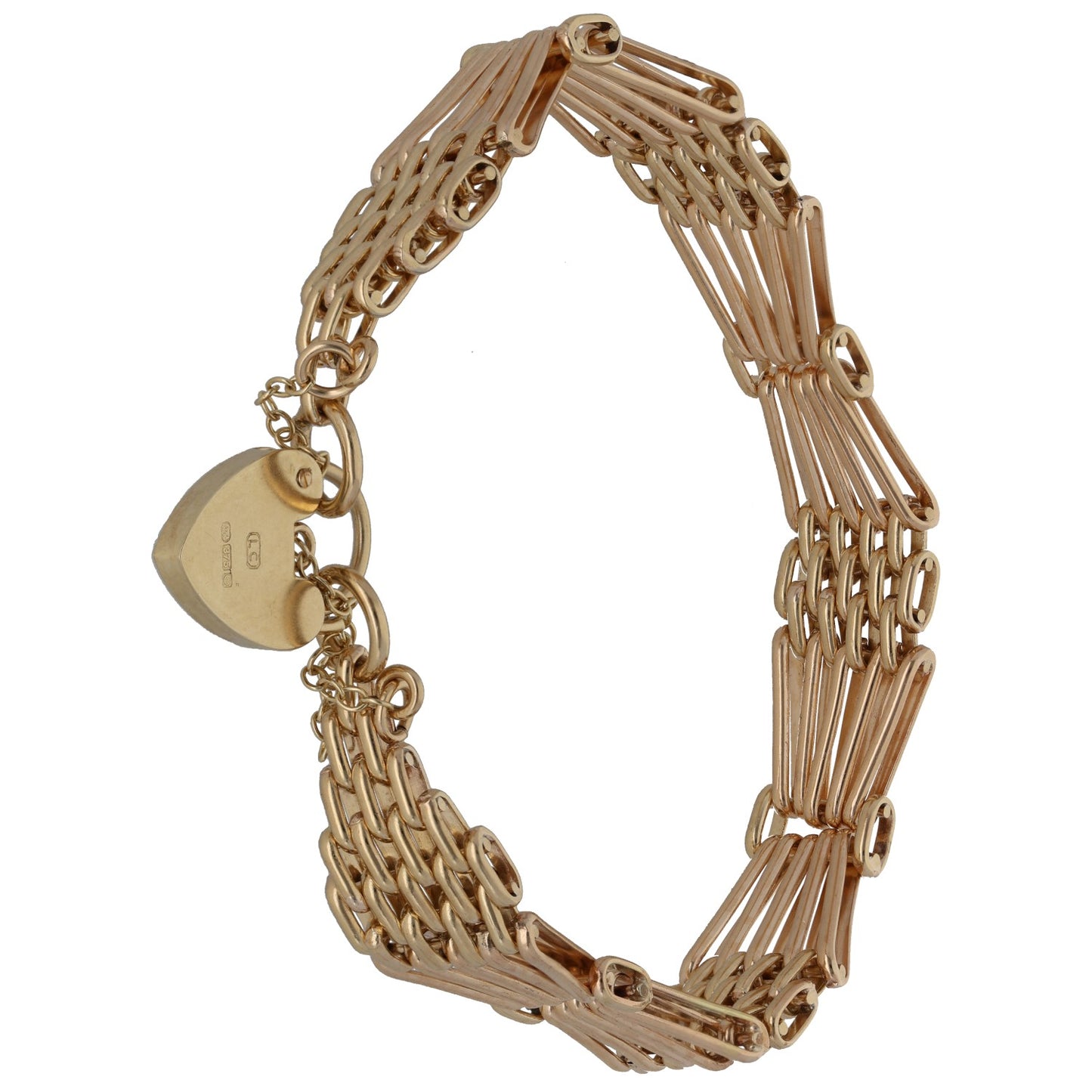 9ct Gold Gate Bracelet