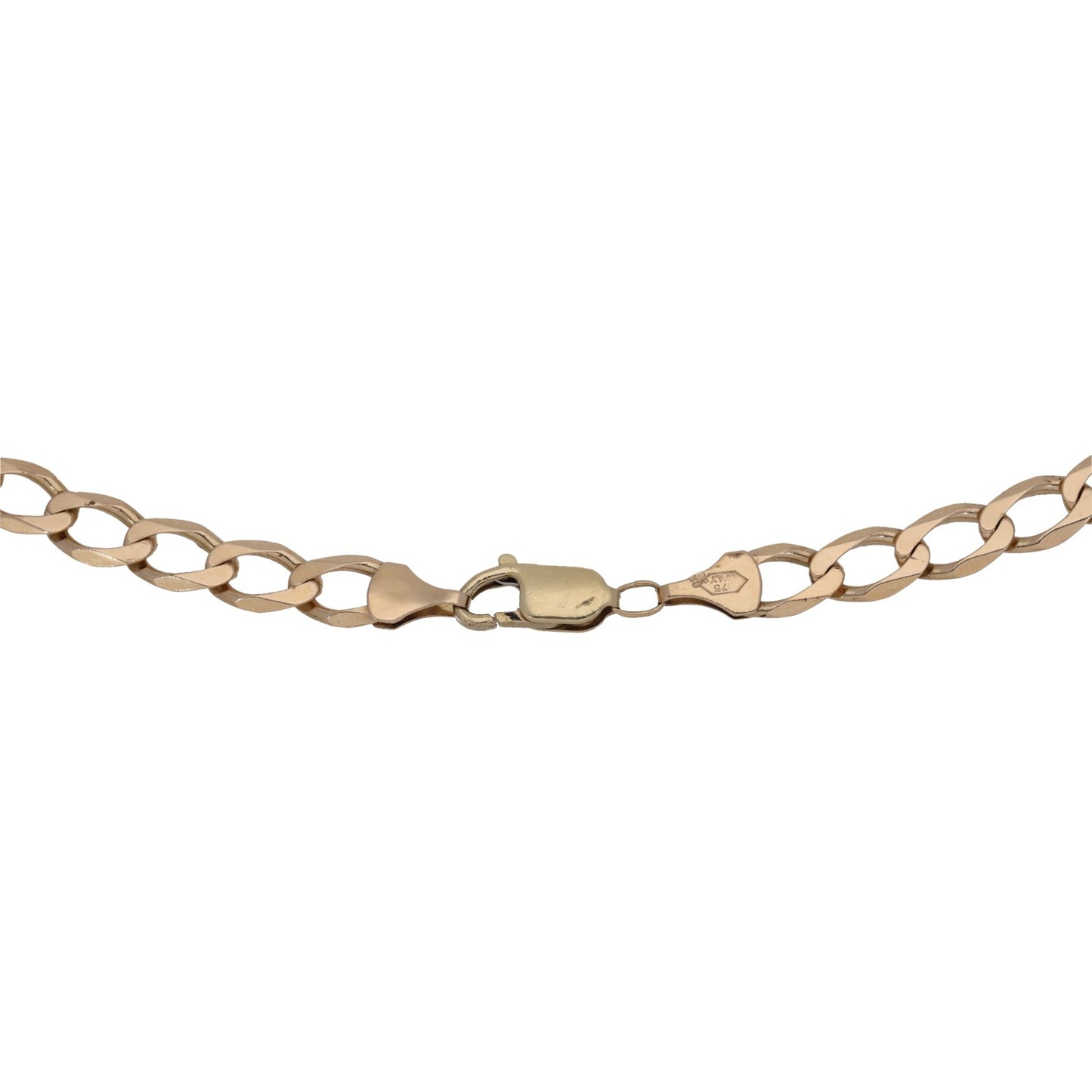 9ct Gold Curb Chain 21"
