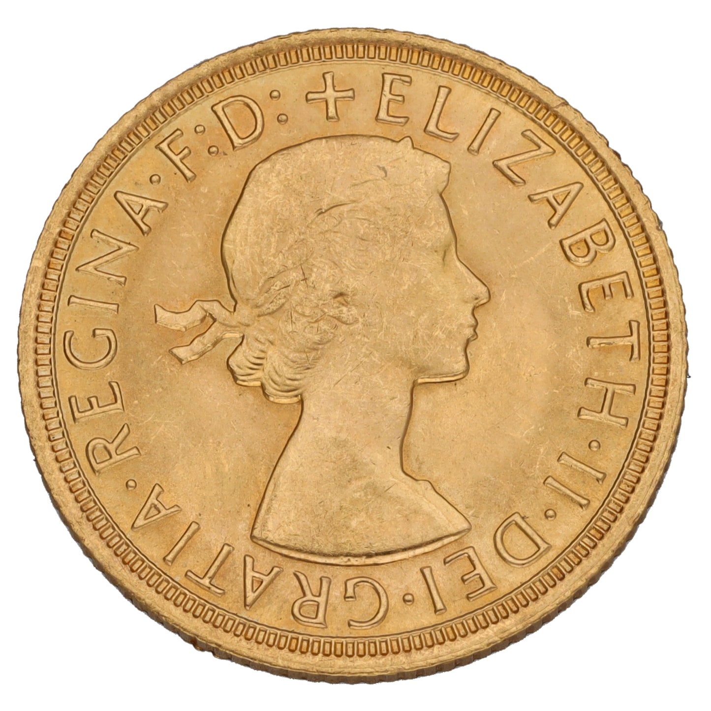 22ct Gold Queen Elizabeth II Full Sovereign Coin 1968