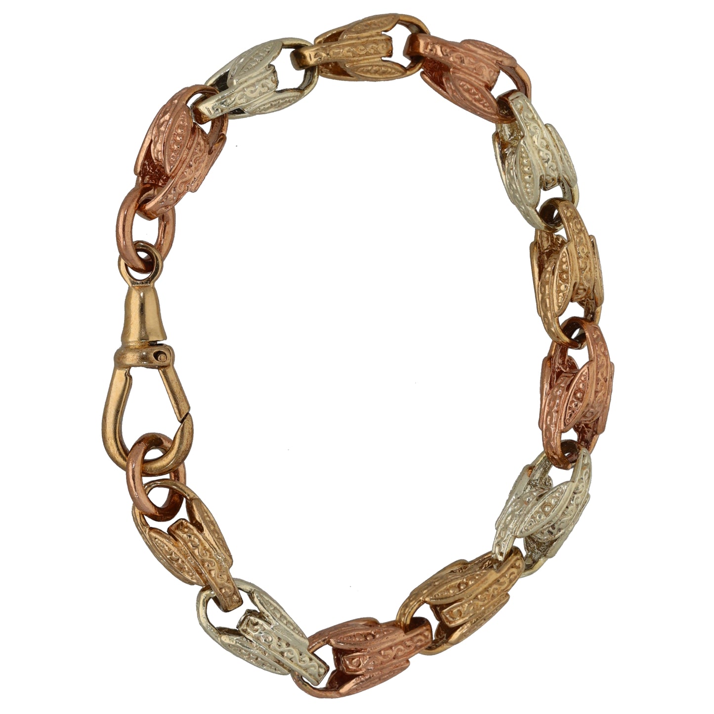 9ct Tricolour Gold Alternative Bracelet
