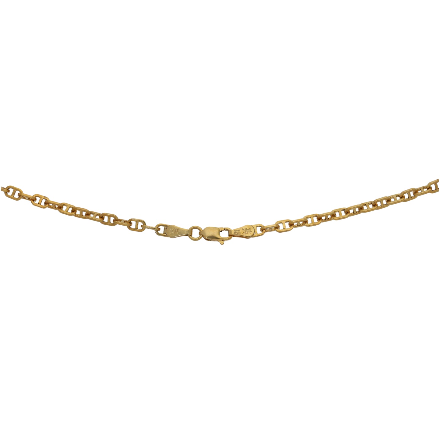 14ct Gold Anchor Chain 19"