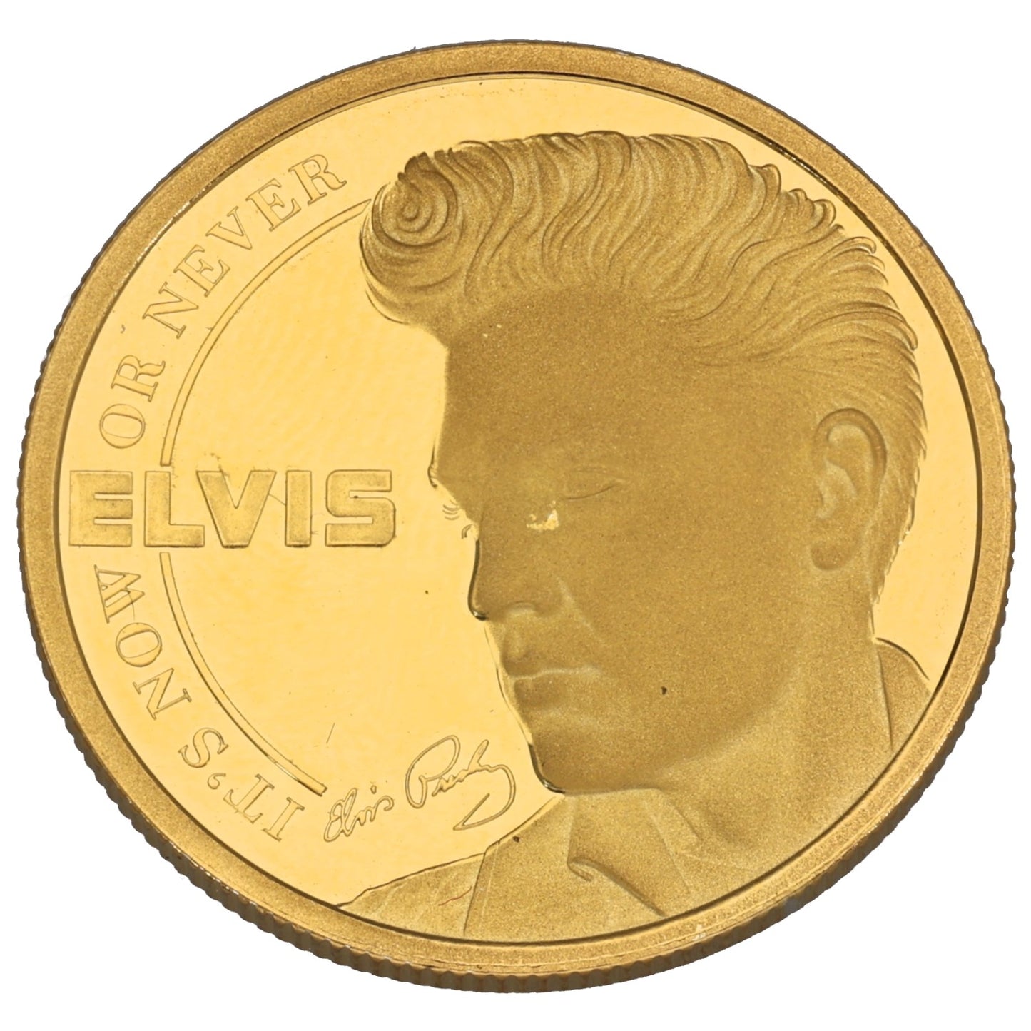 9ct Gold Elvis It's Now Or Never Two Crowns Coin 2021