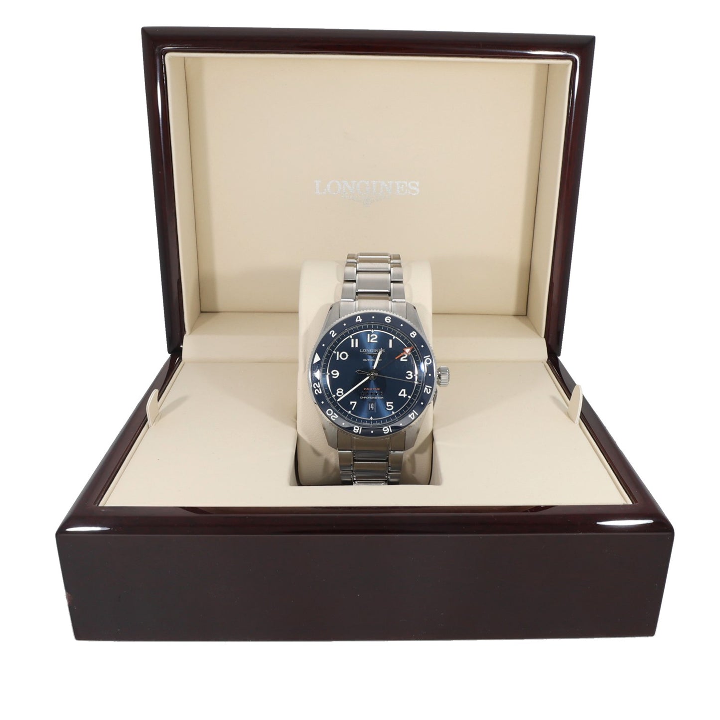 Longines Spirit Zulu Time L3.812.4 42mm Stainless Steel Watch