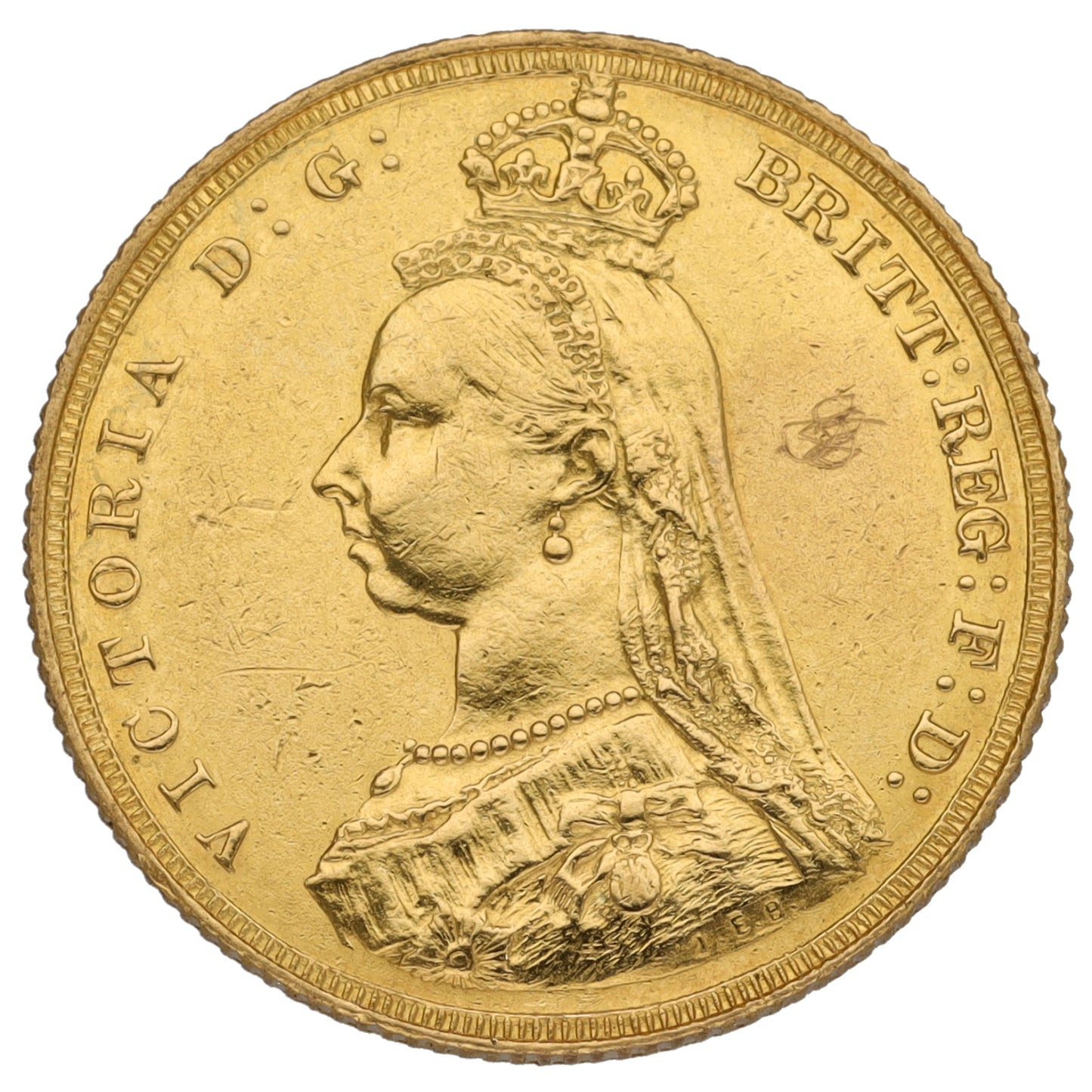 22ct Gold Queen Victoria Full Sovereign Coin 1887