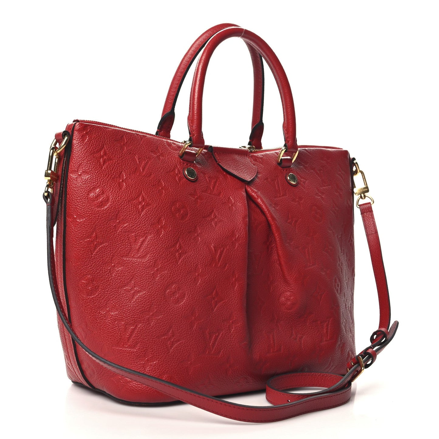 Louis Vuitton Mazarine MM Monogram Empreinte Leather Bag - Cherry