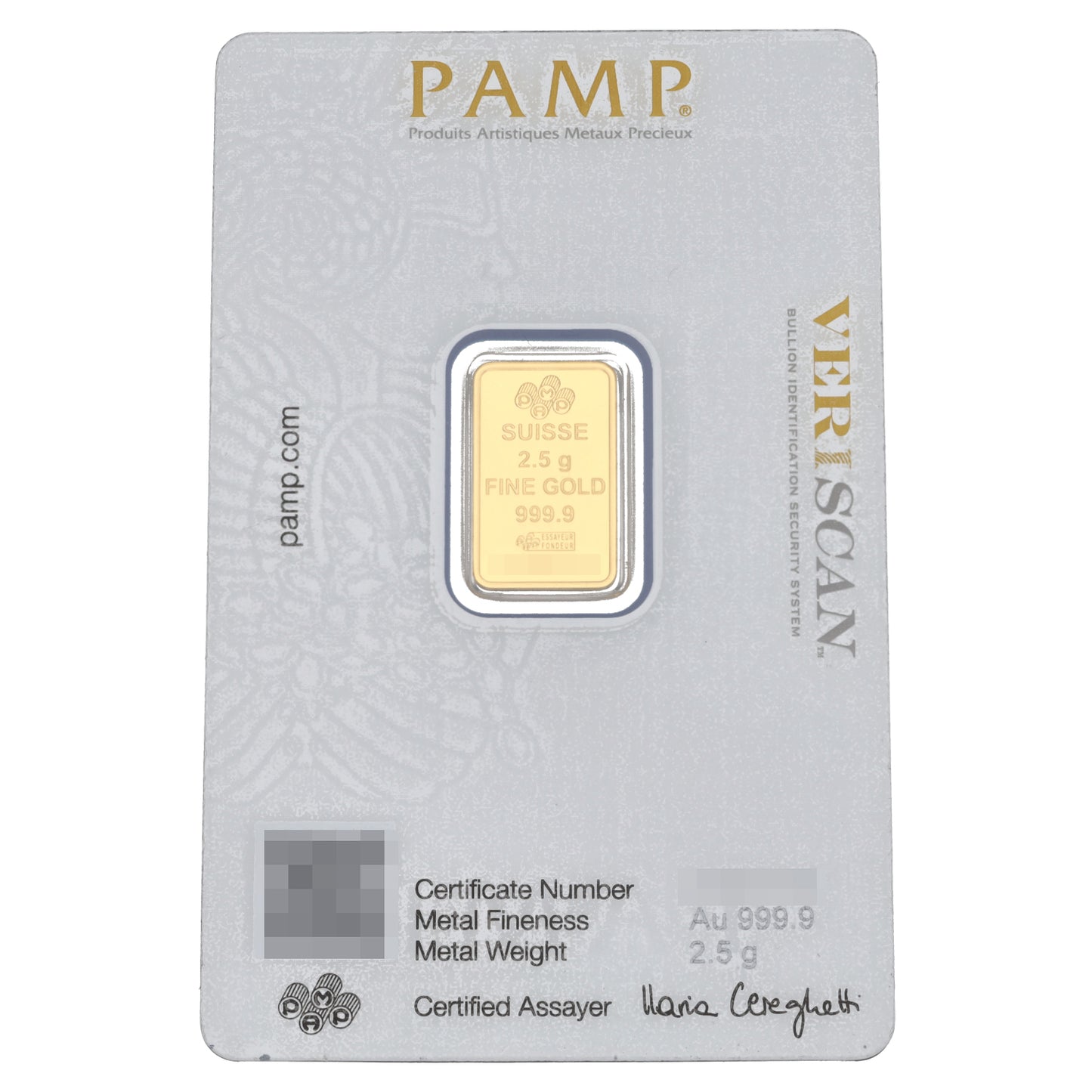 24ct 2.5g Gold Bar
