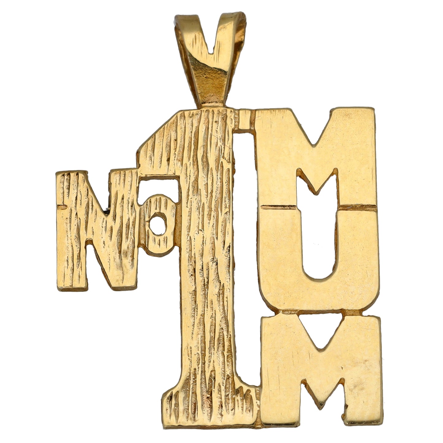 9ct Gold Number 1 Mum Pendant