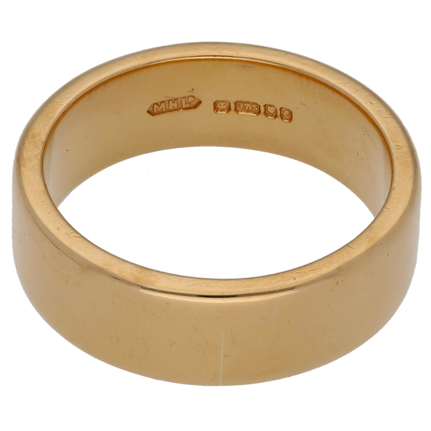 9ct Gold Plain Wedding Ring Size W