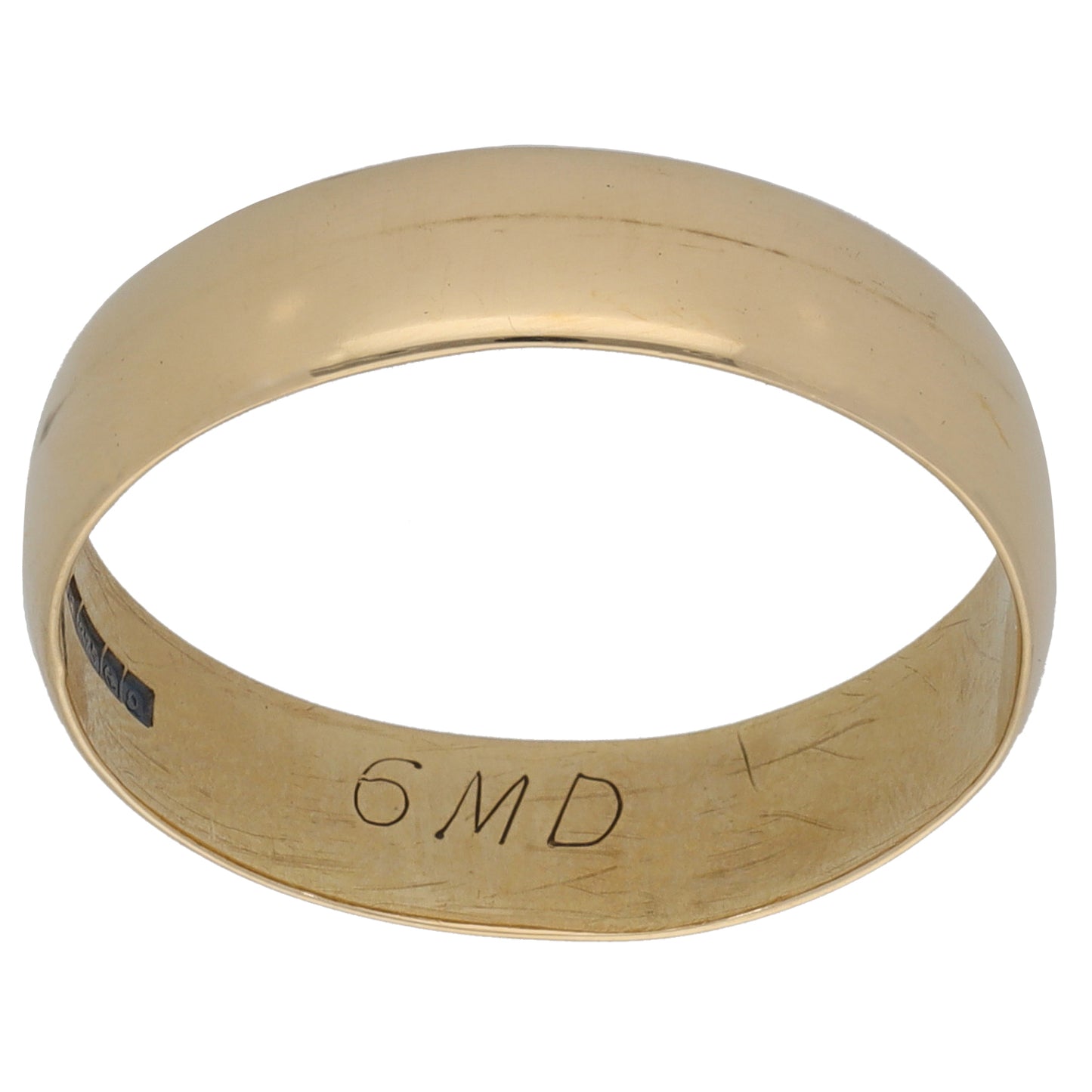 9ct Gold Plain Wedding Ring Size U
