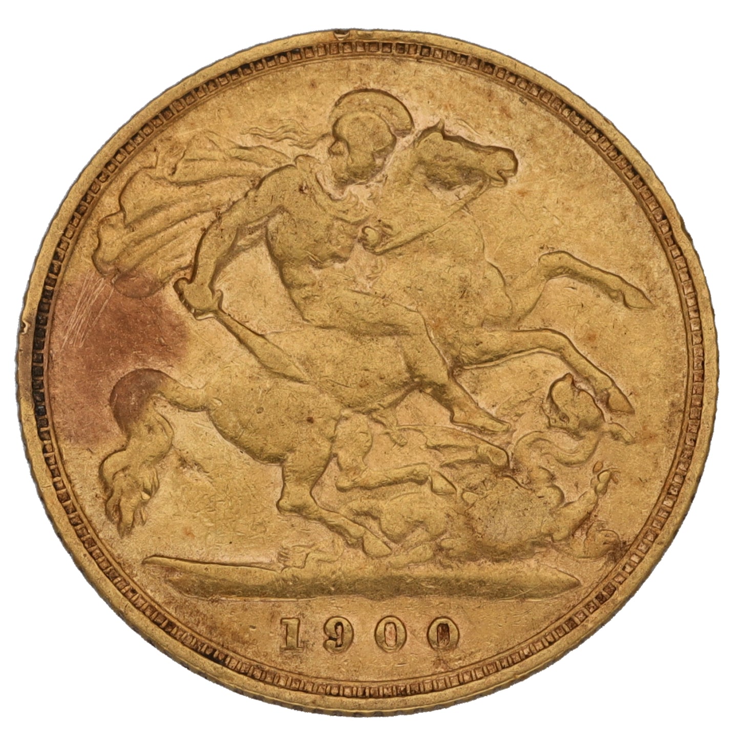 22ct Gold Queen Victoria Half Sovereign Coin 1900