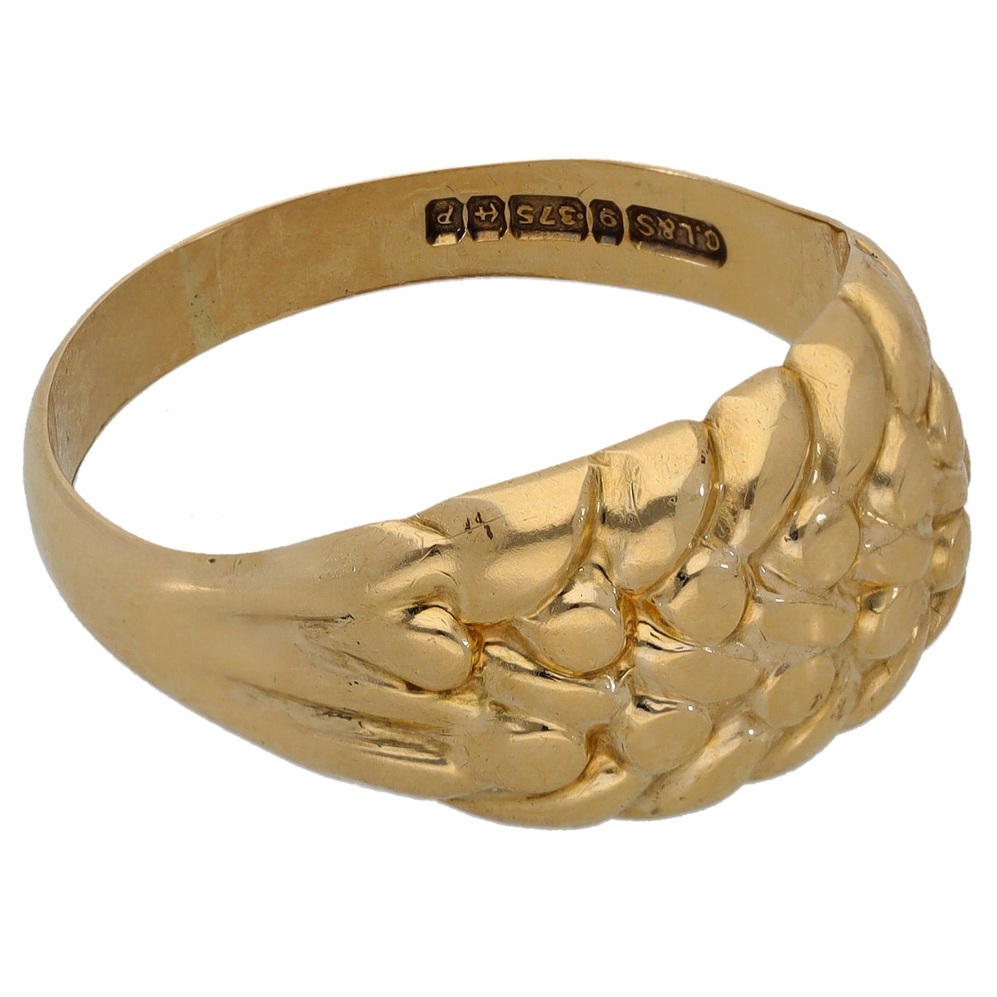 9ct Gold Keeper Ring Size V