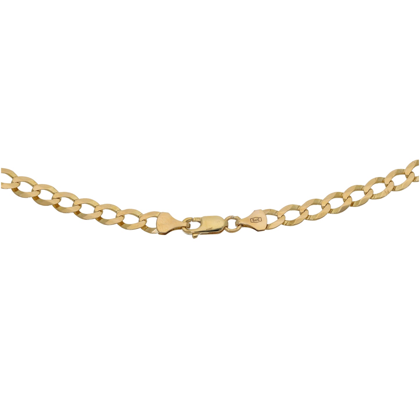 9ct Gold Curb Chain 22"