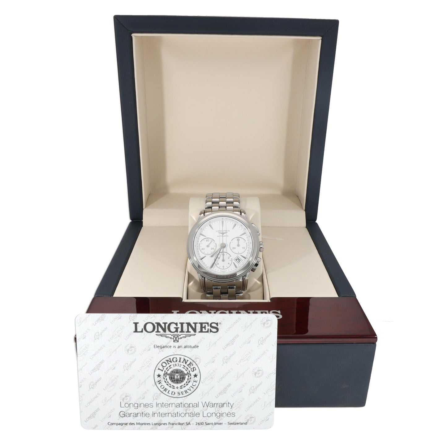 Longines Flagship L4.803.4 39mm Stainless Steel Watch