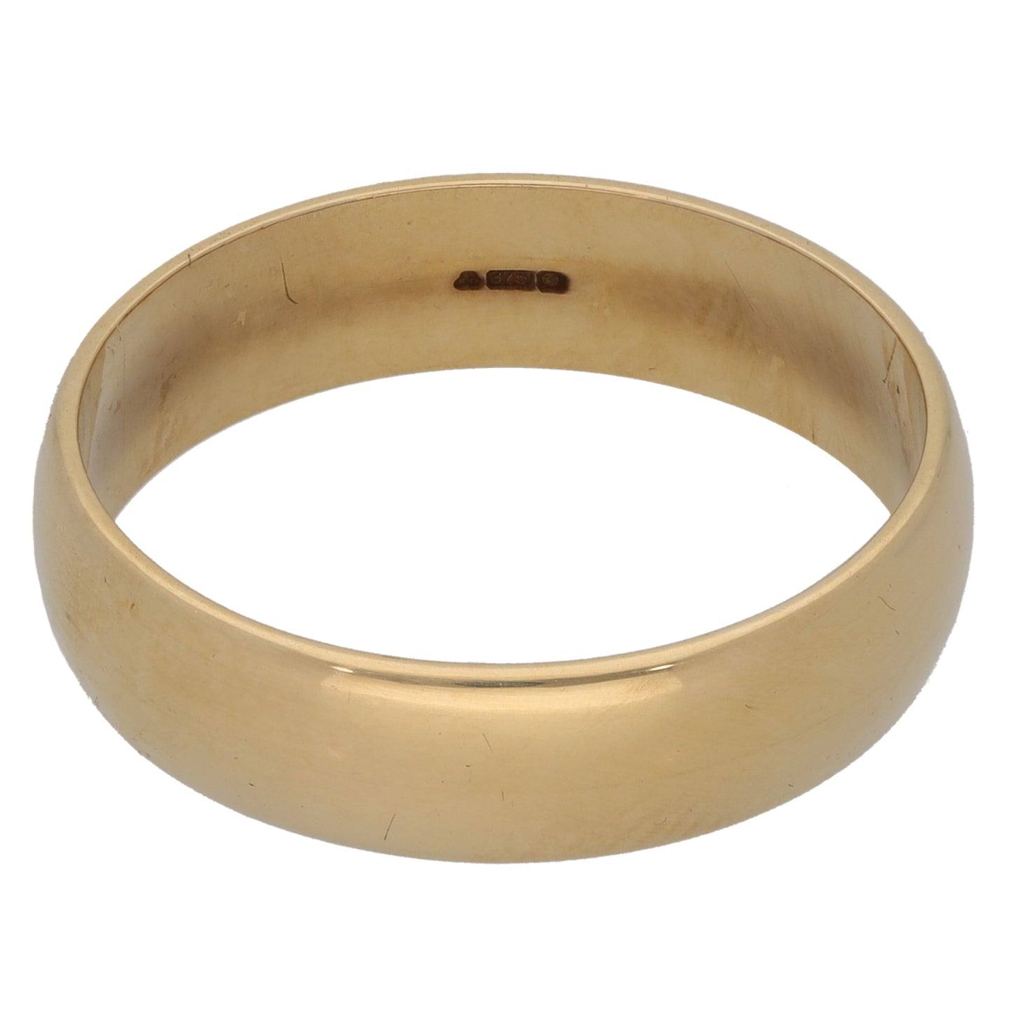 9ct Gold Plain Wedding Ring Size W