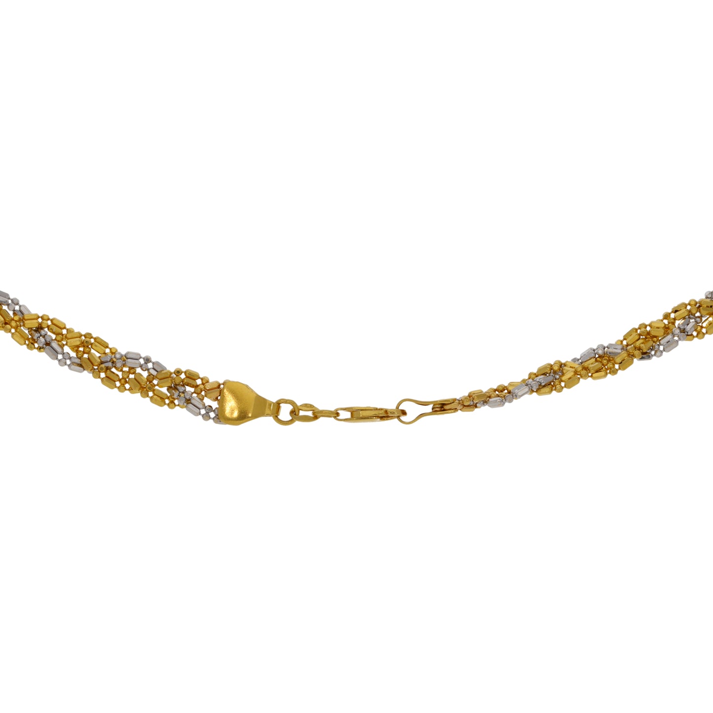 22ct Bicolour Gold Fancy Necklace 22"