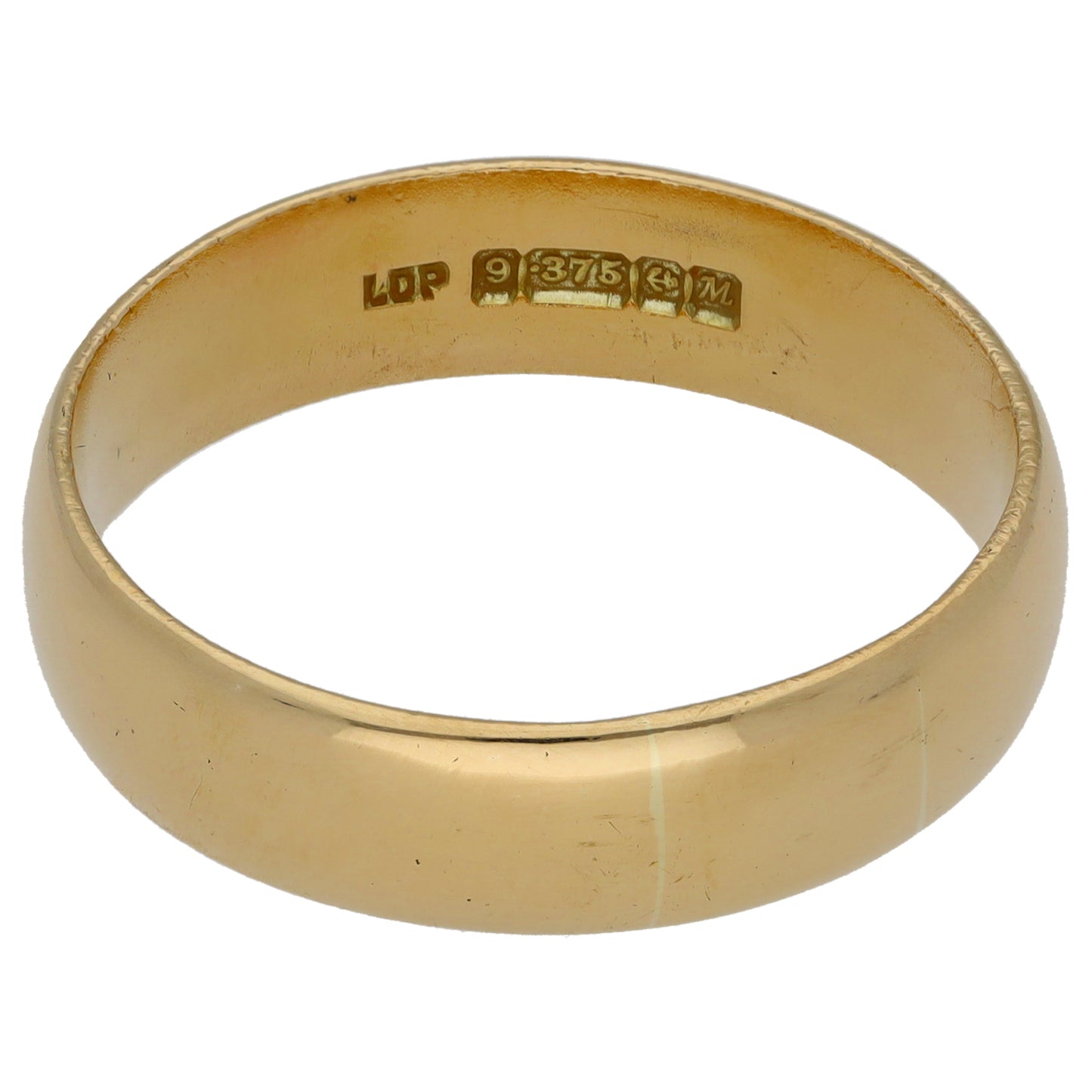 9ct Gold Plain Wedding Ring Size Y