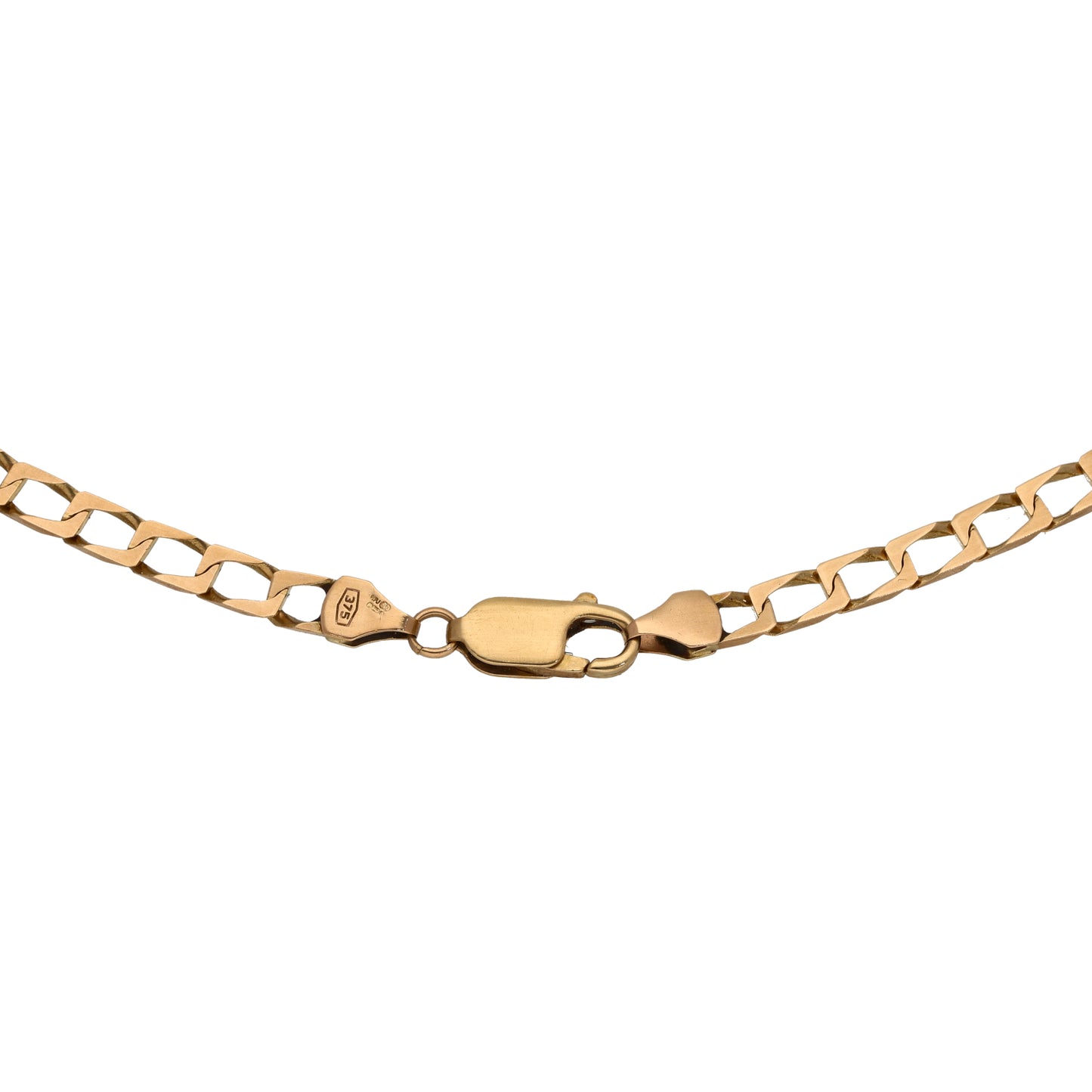 9ct Gold Curb Chain 18"