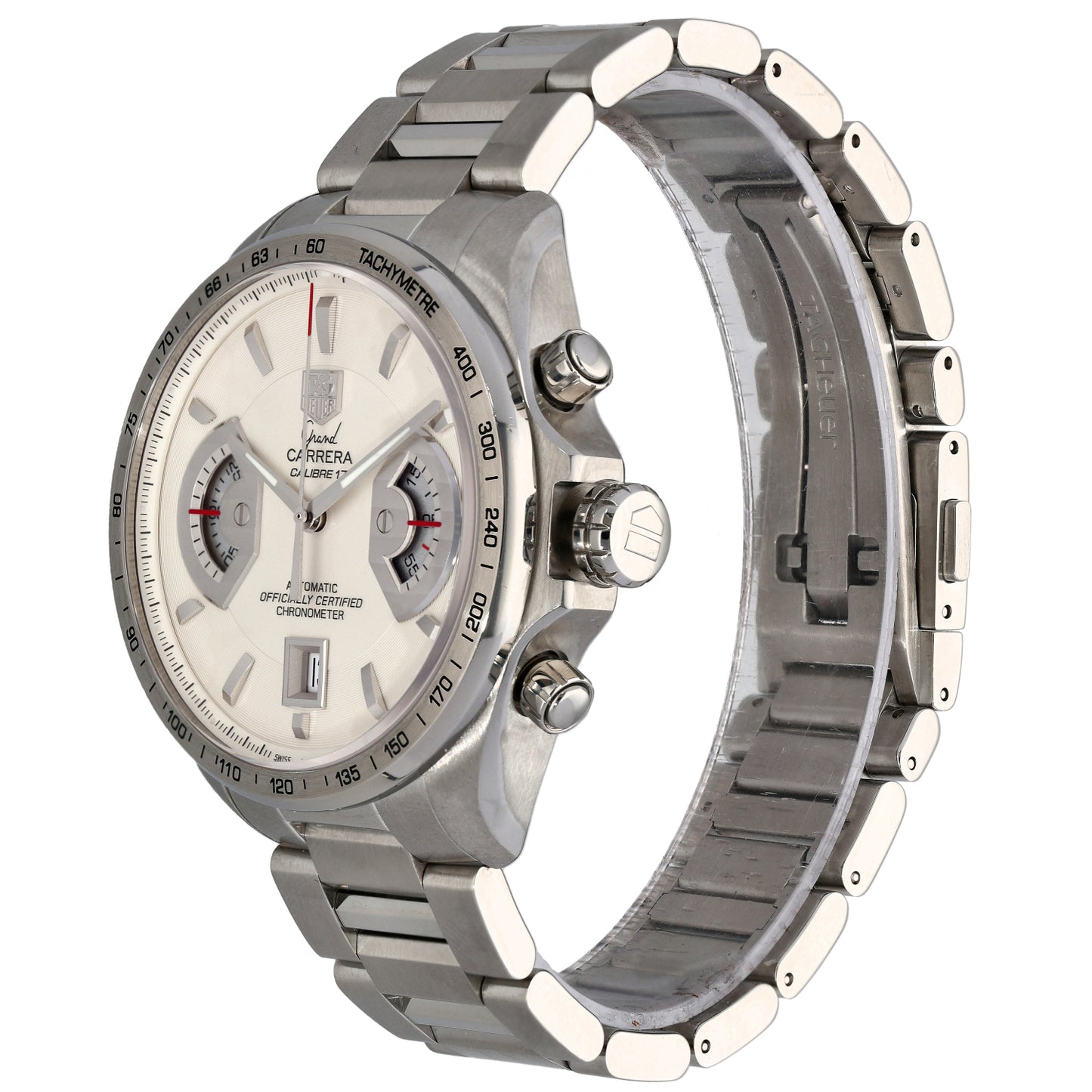 Tag Heuer Grand Carrera CAV511B 43mm Stainless Steel Watch