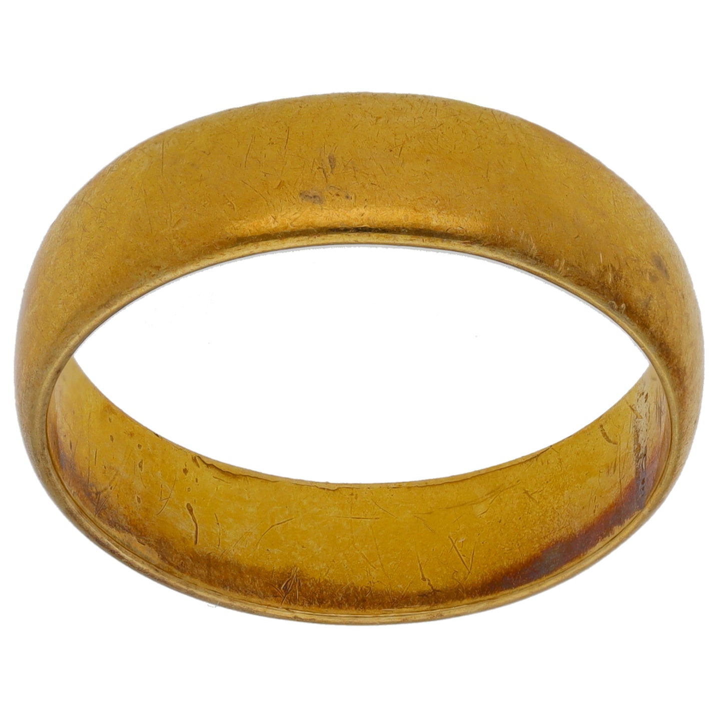 22ct Gold Plain Wedding Ring Size P
