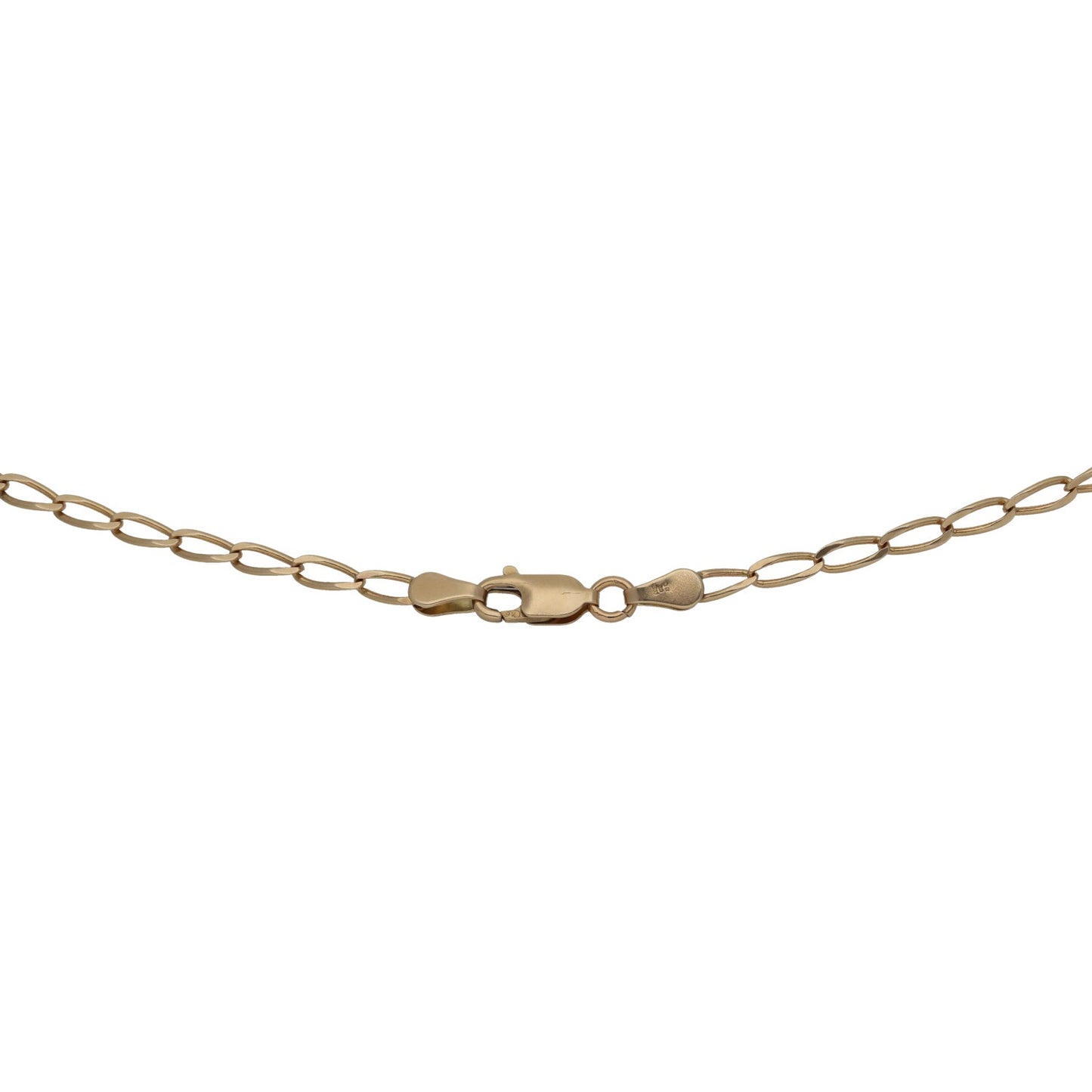 9ct Gold Curb Chain 21"