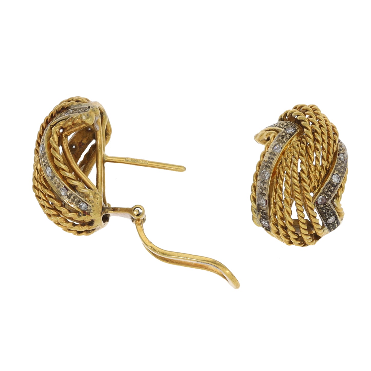 9ct Gold 0.24ct Diamond Dress/Cocktail Earrings
