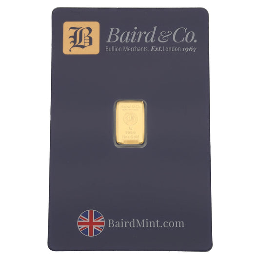 New 24ct 1g Gold Bar