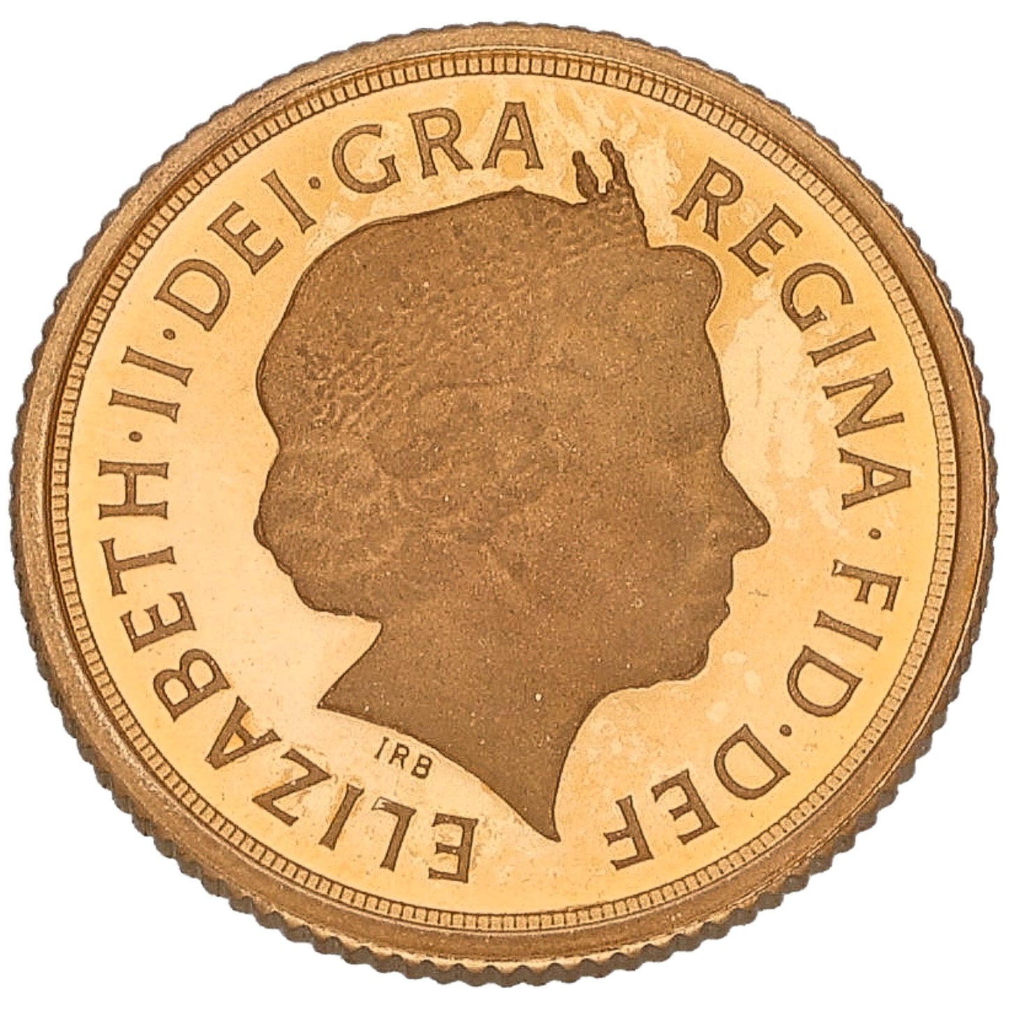 22ct Gold Queen Elizabeth II Quarter Sovereign Coin 2015