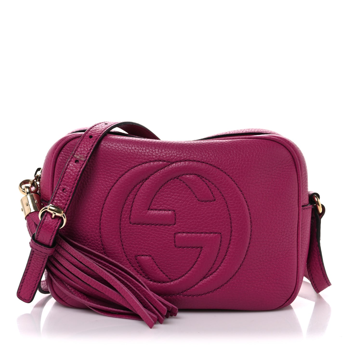 Gucci Soho Disco Calfskin Leather Bag - Bright Bouganville
