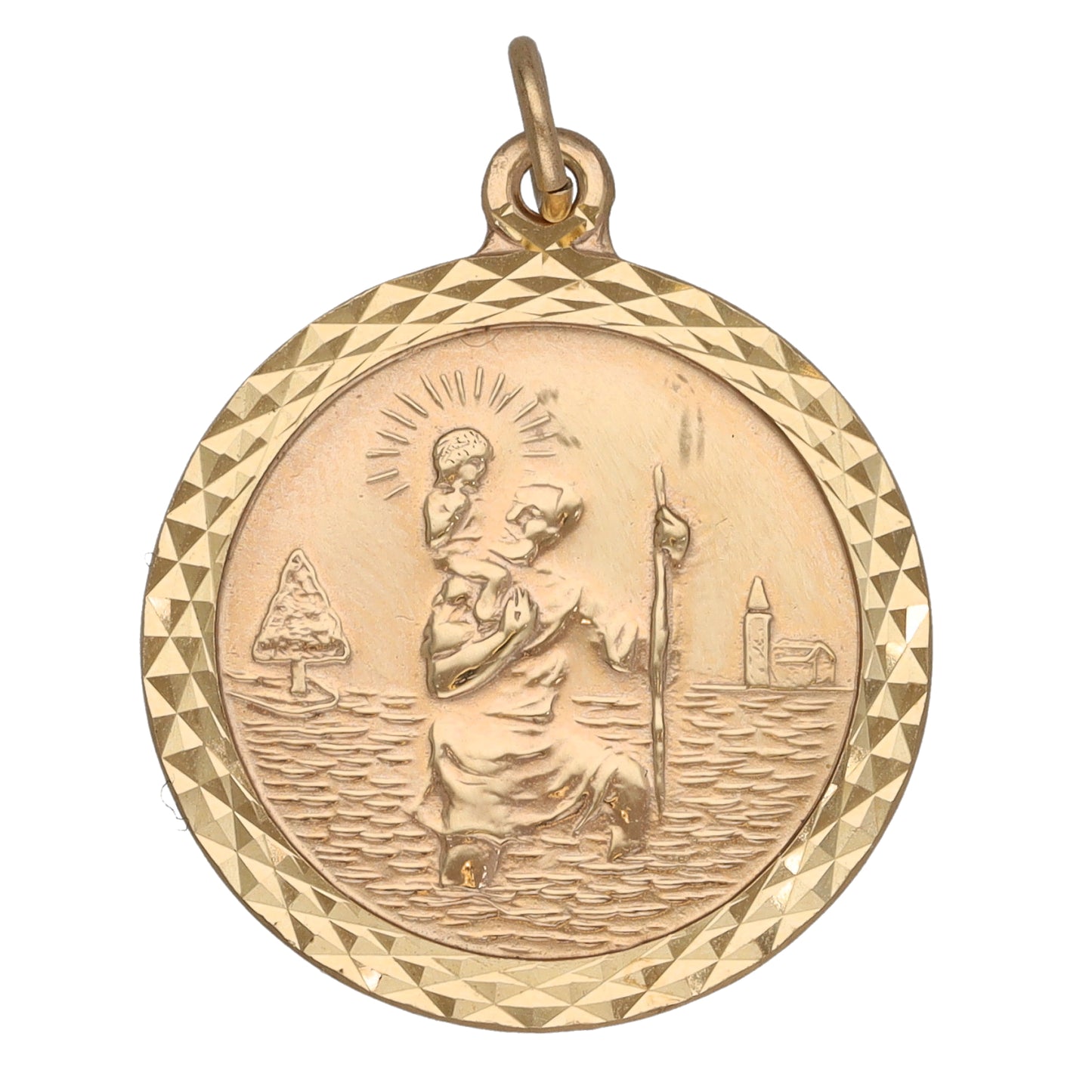 9ct Gold St Christopher Pendant