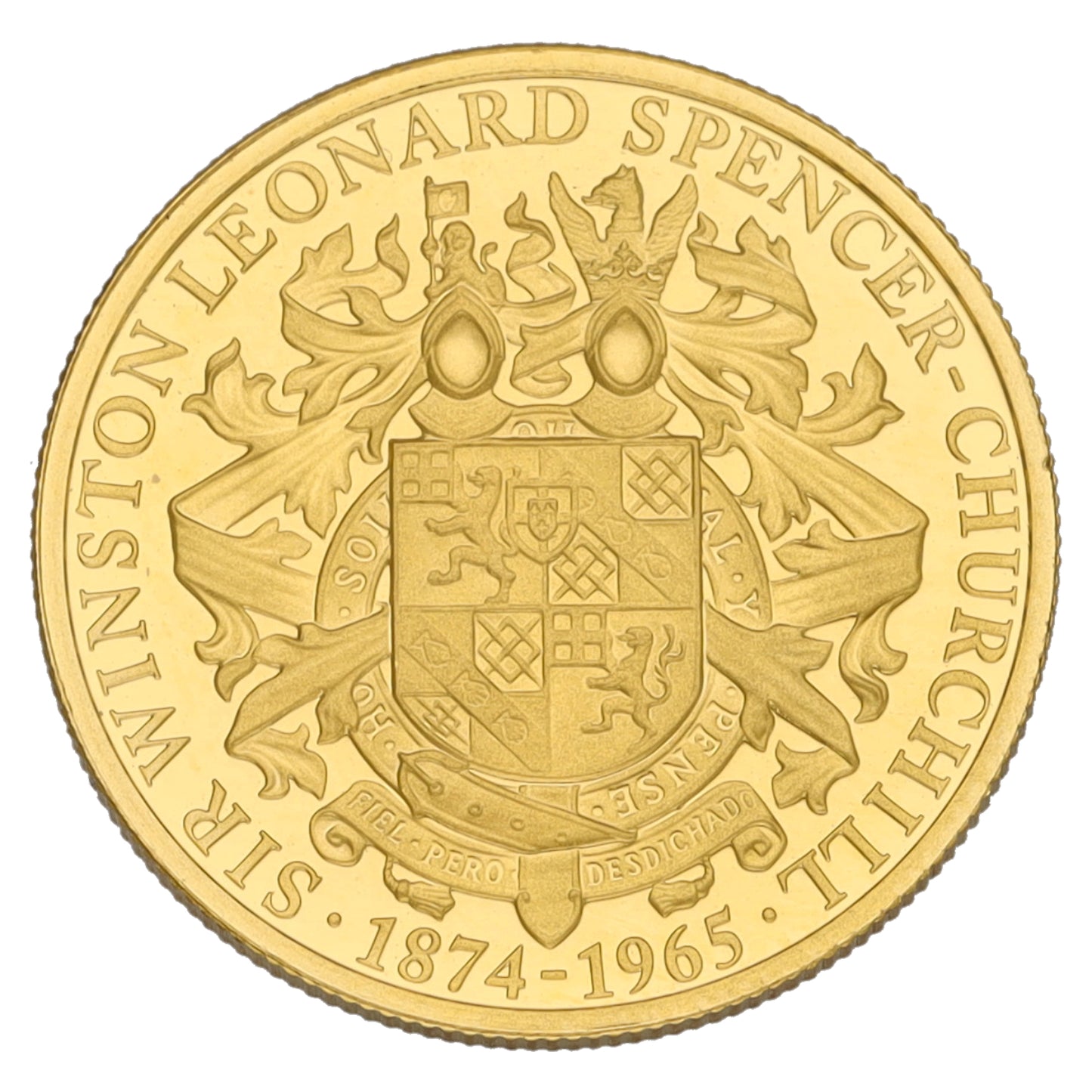 22ct Gold Sir Winston Leonard Spencer Churchill 1/10 OZ Coin 2015