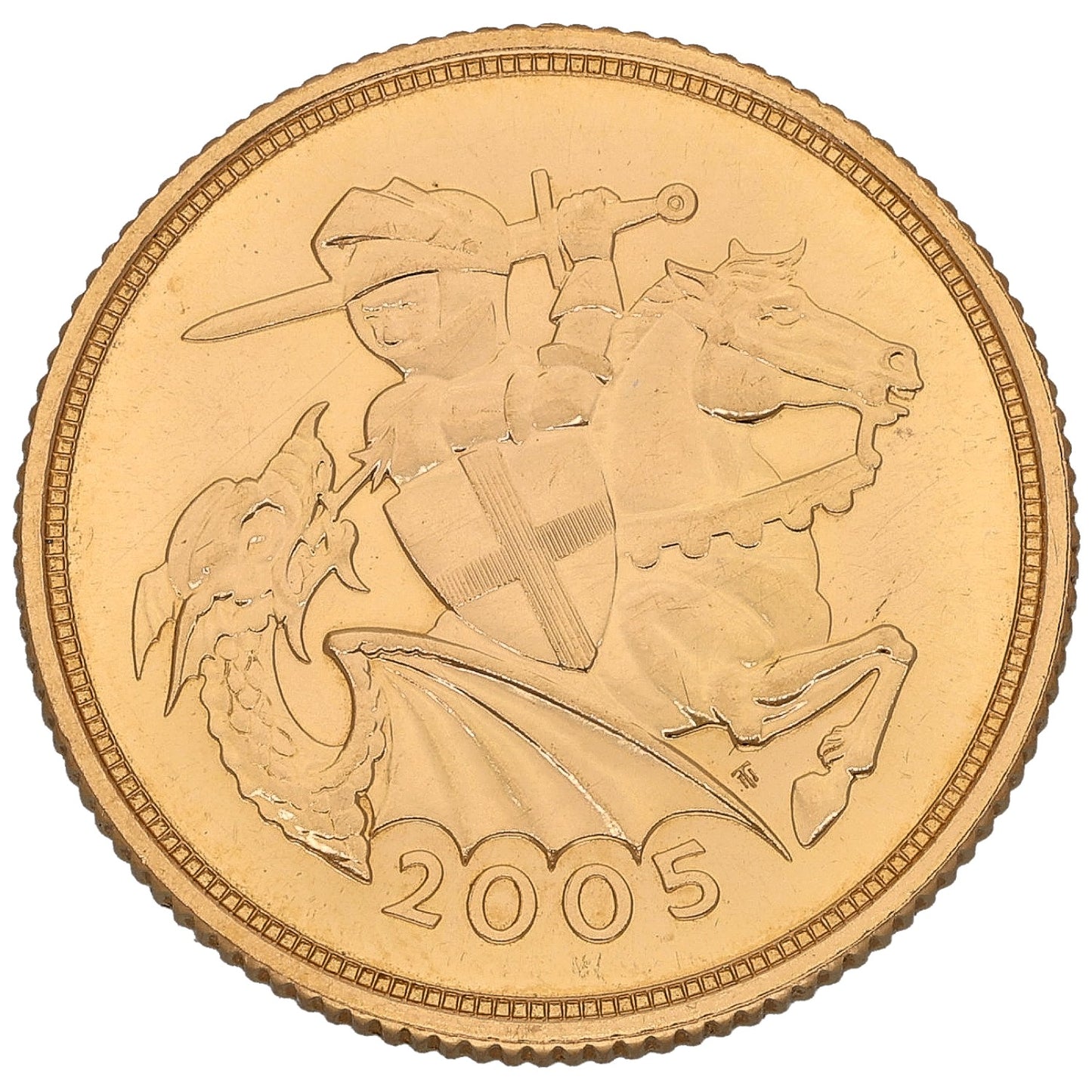 22ct Gold Queen Elizabeth II Full Sovereign Coin 2005