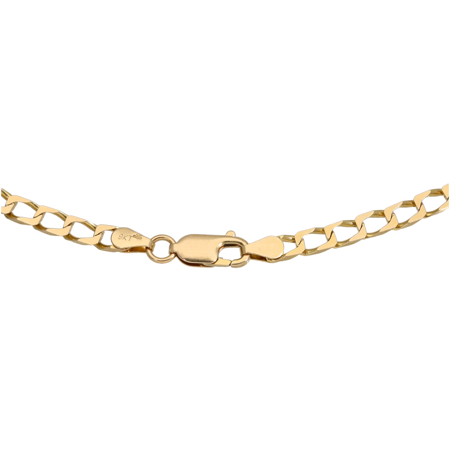 9ct Gold Curb Chain 18"