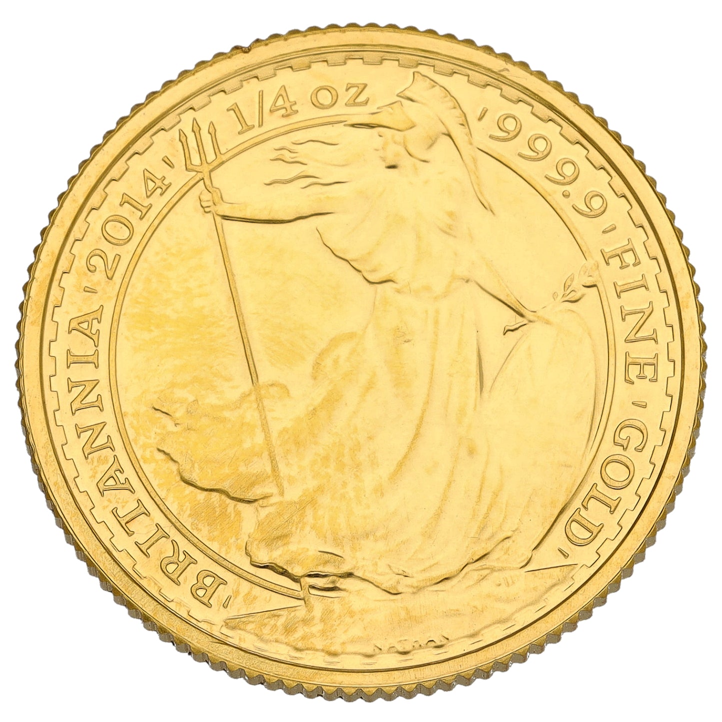 24ct Gold Queen Elizabeth II 1/4 OZ Britannia Coin 2014