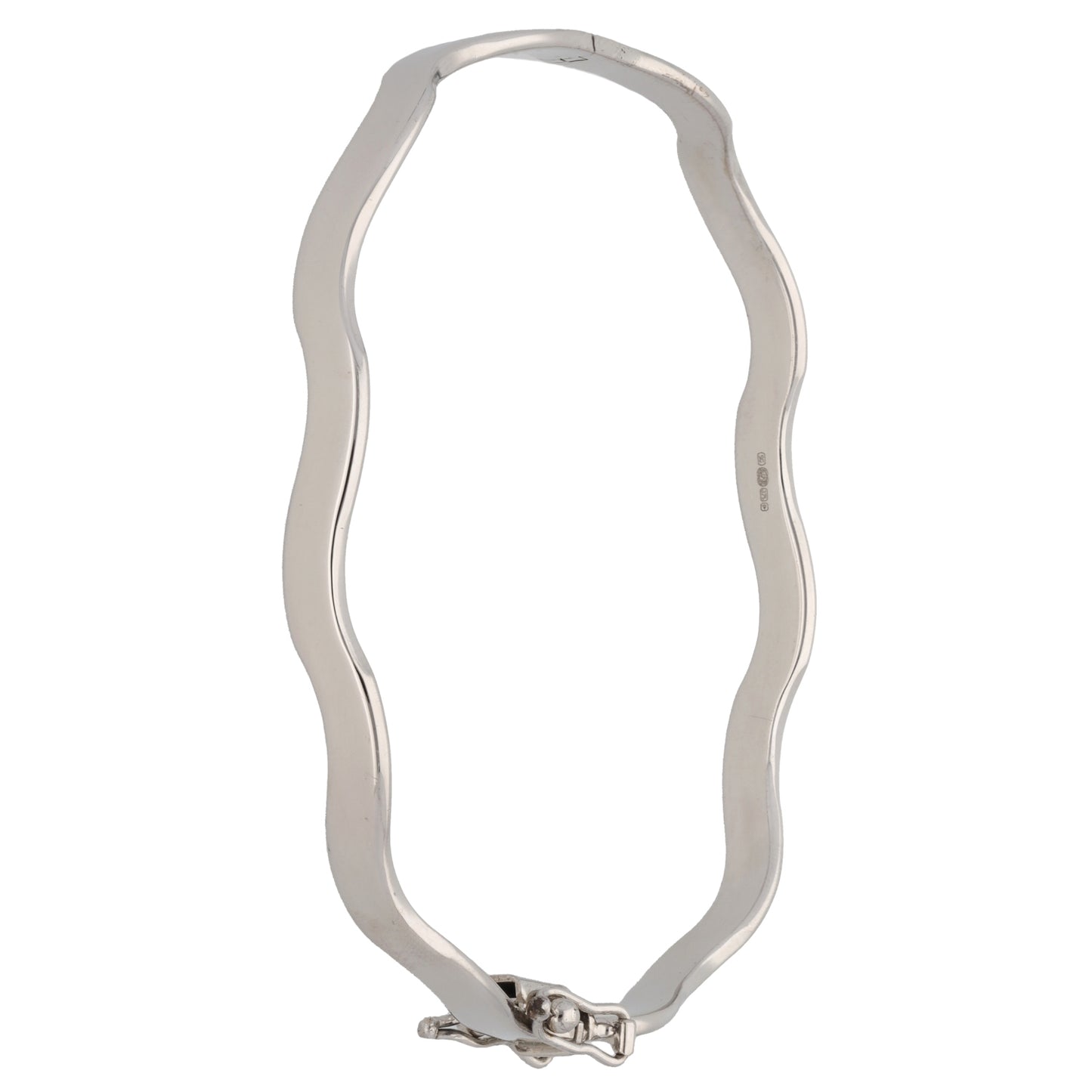 9ct White Gold Alternative Bangle