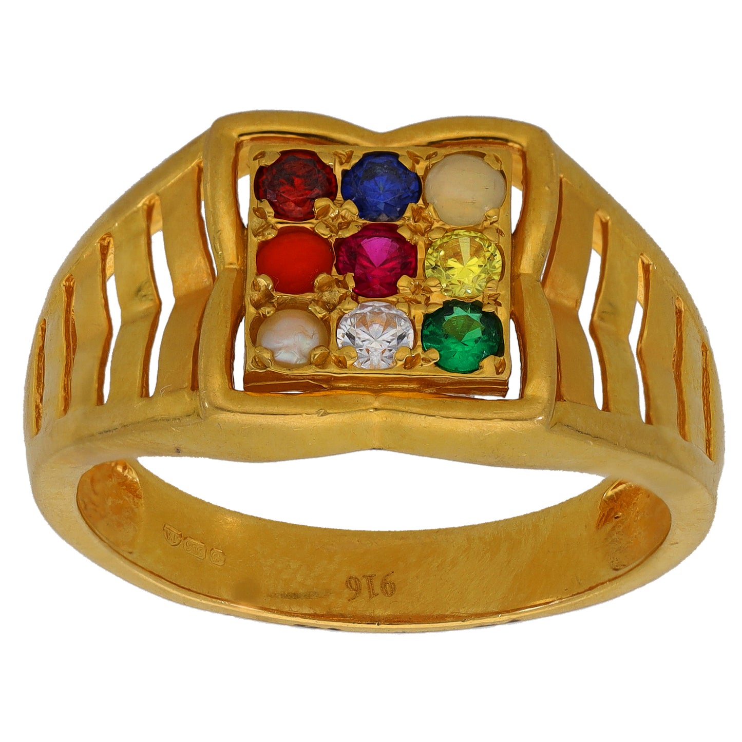 22ct Gold Imitation Dress/Cocktail Ring Size U