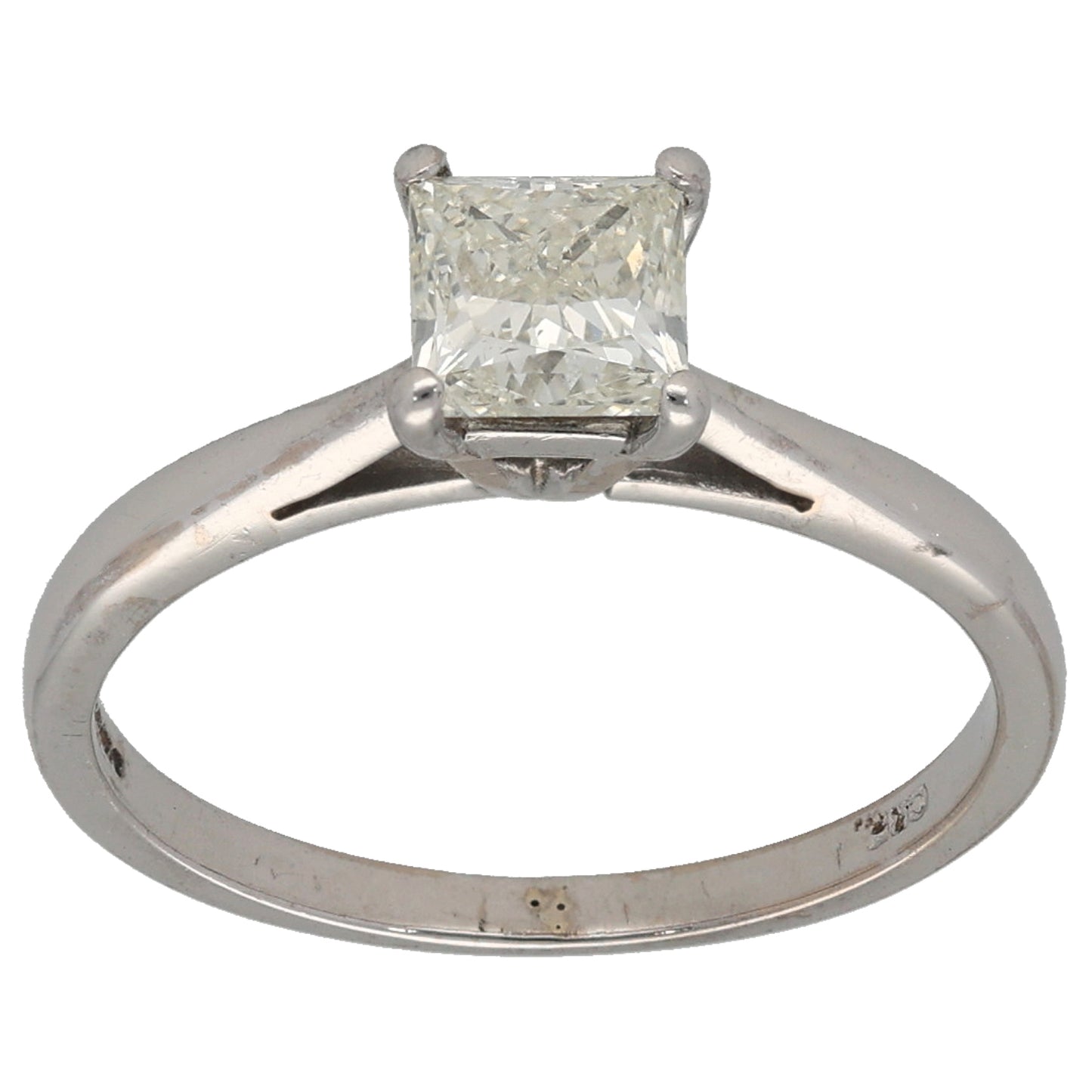 18ct White Gold 0.50ct Diamond Solitaire Ring Size K