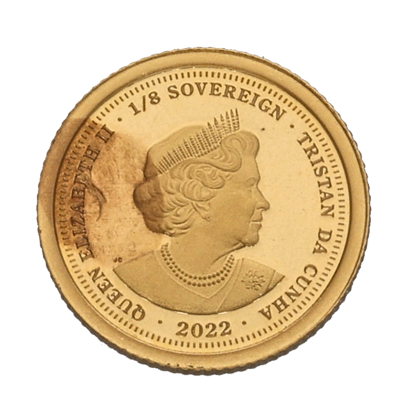 22ct Gold Queen Elizabeth II Service & Devotion Eight Sovereign Coin 2022