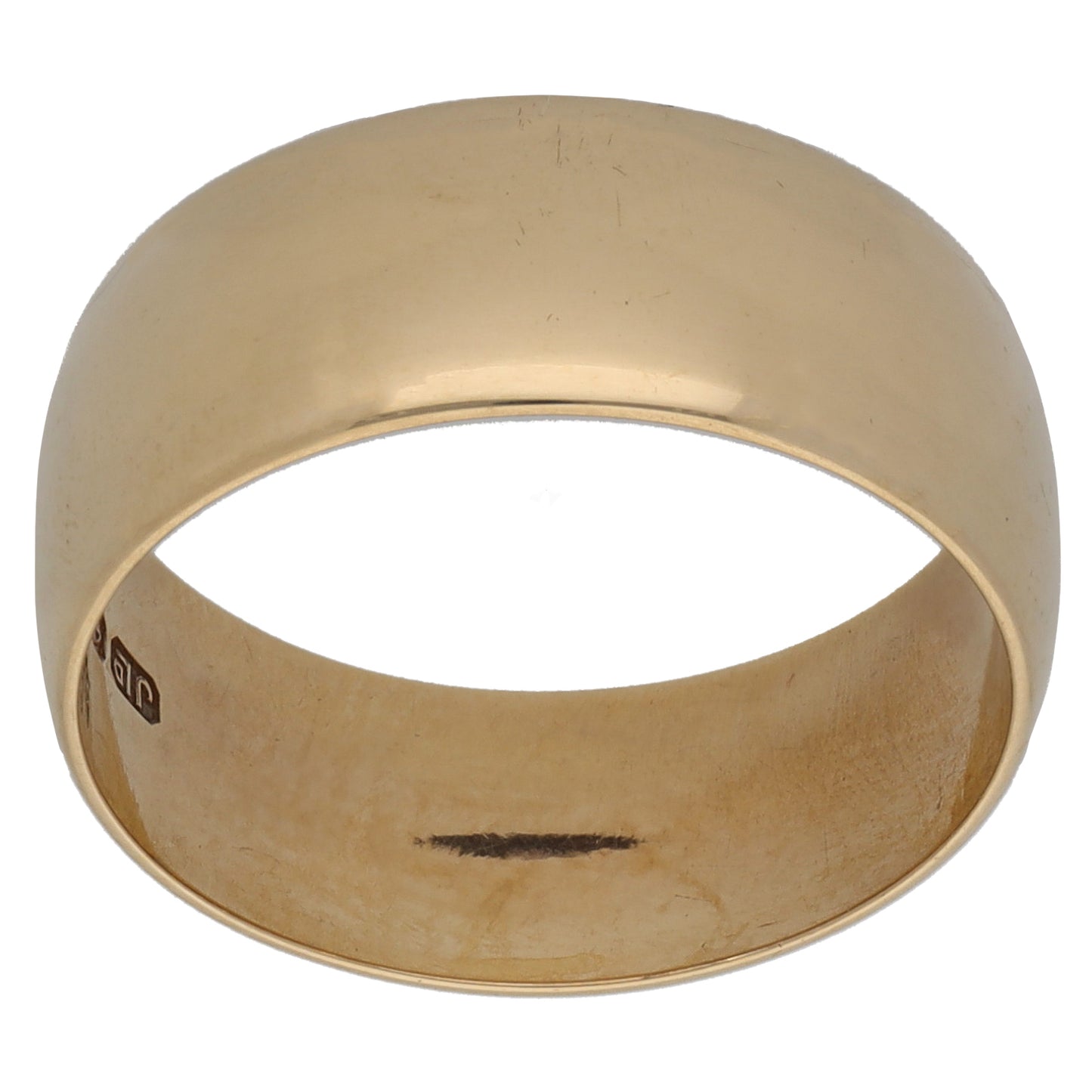 9ct Gold Plain Wedding Ring Size M