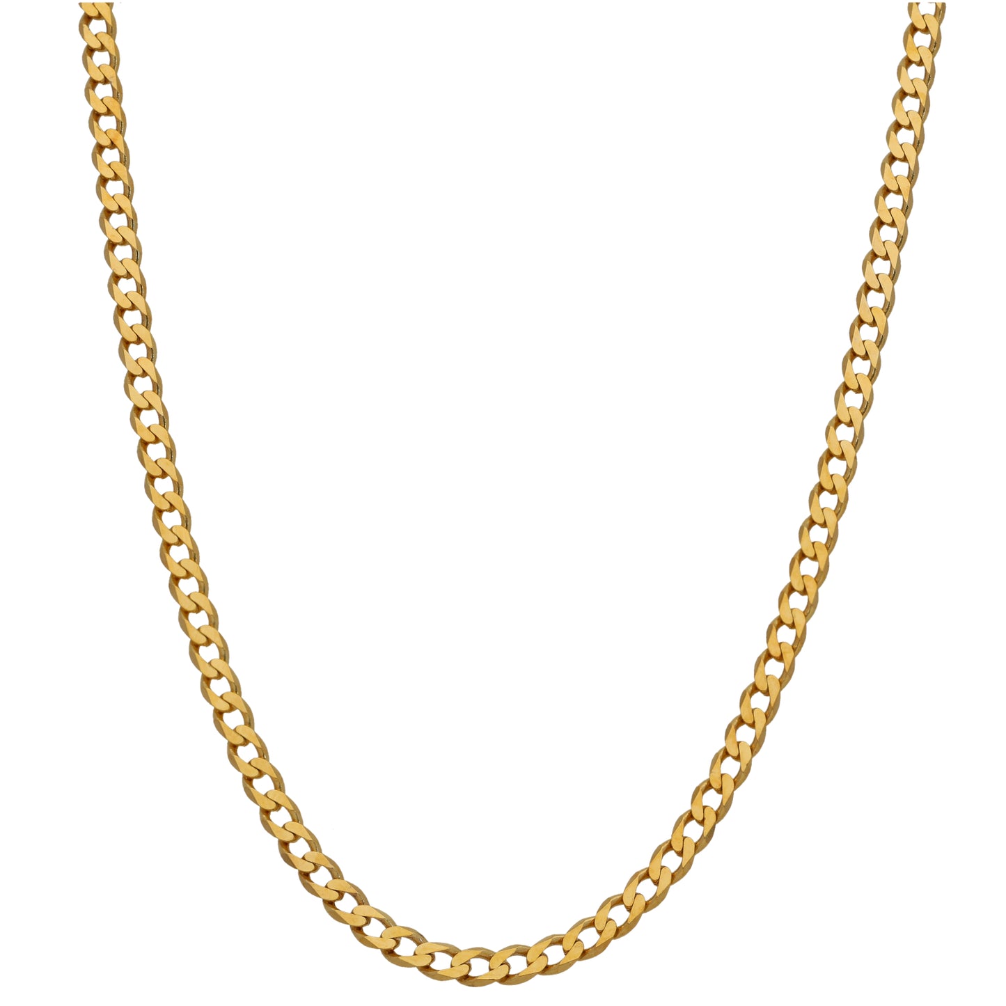 9ct Gold Curb Chain 22"