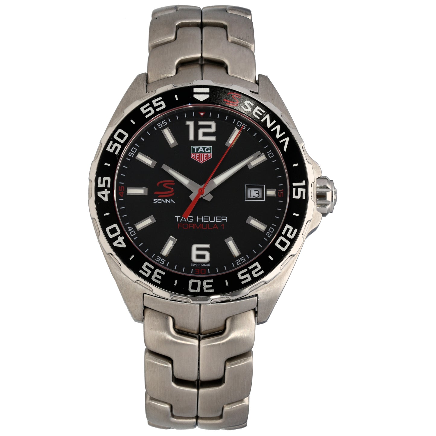 Tag Heuer Formula 1 Senna WAZ1012 43mm Stainless Steel Watch
