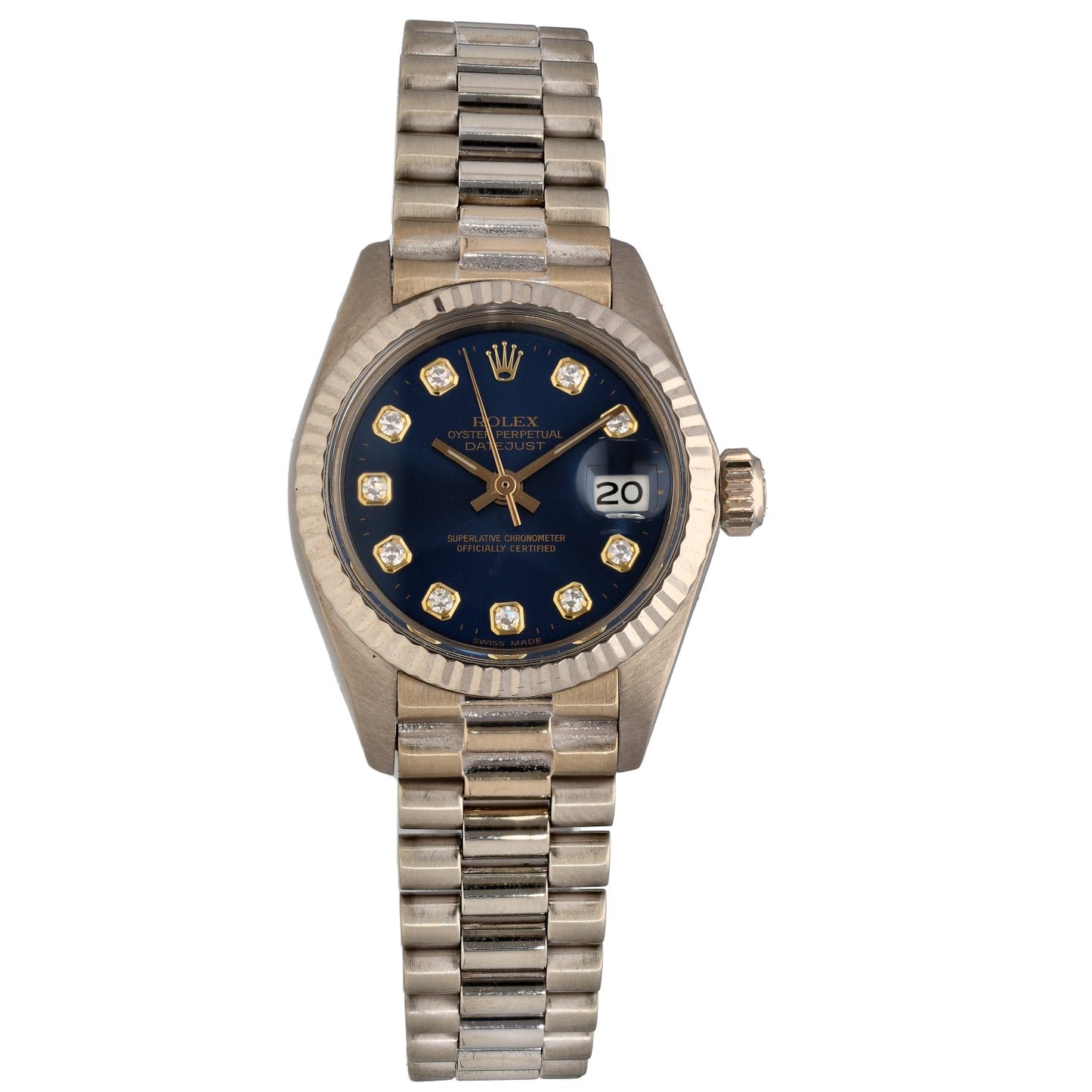 Rolex Lady Datejust 6917 26mm White Gold Watch