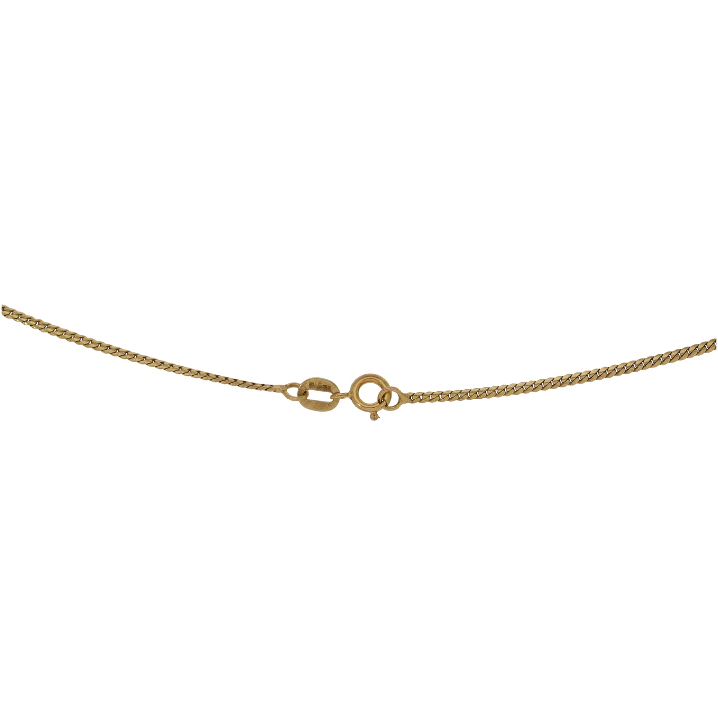 9ct Gold Cubic Zirconia Fancy Necklace 16"