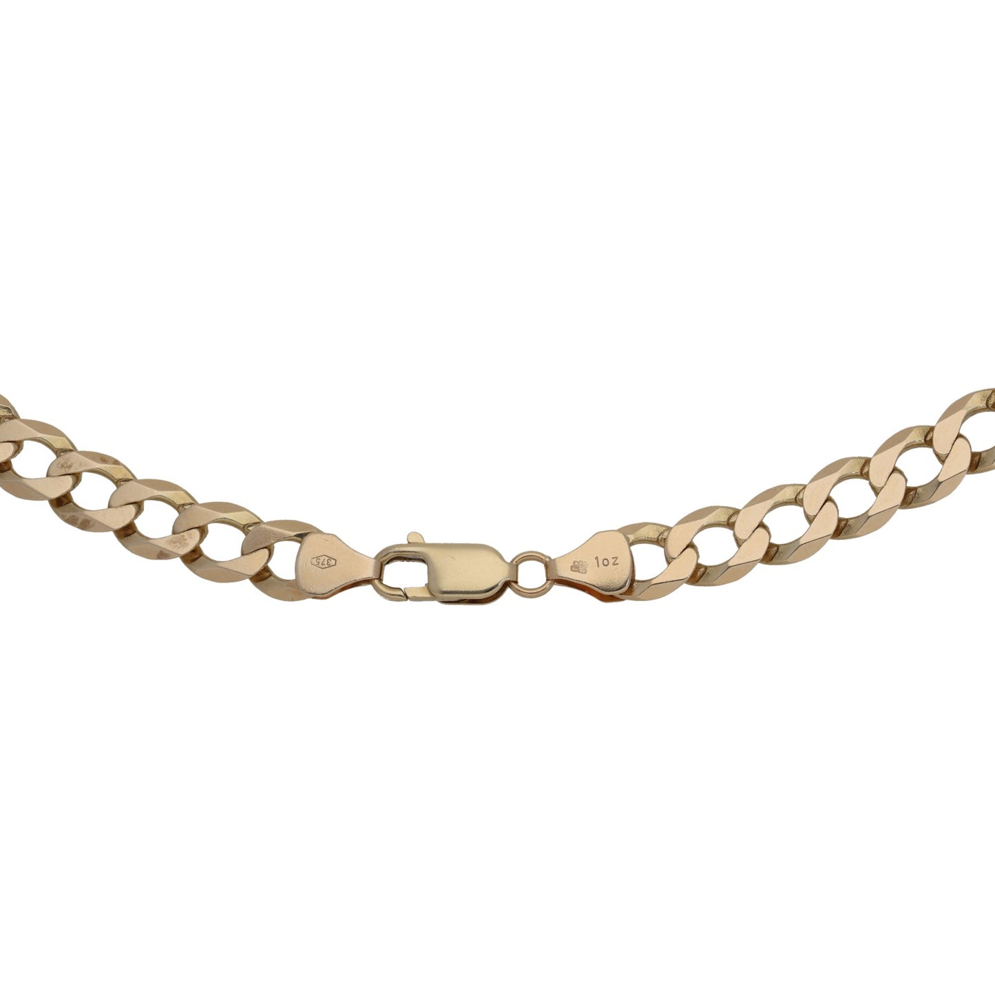 9ct Gold Curb Chain 22"