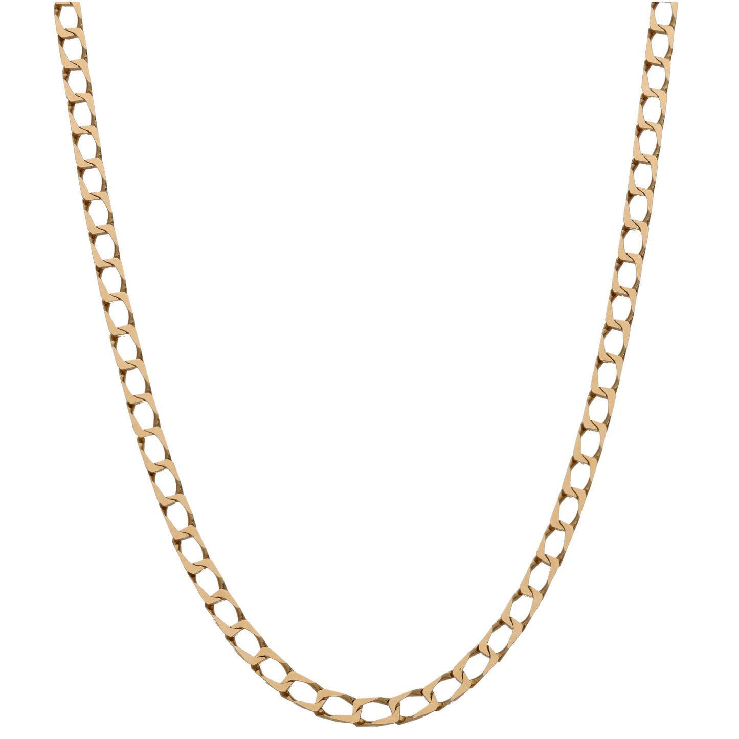 9ct Gold Curb Chain 20"