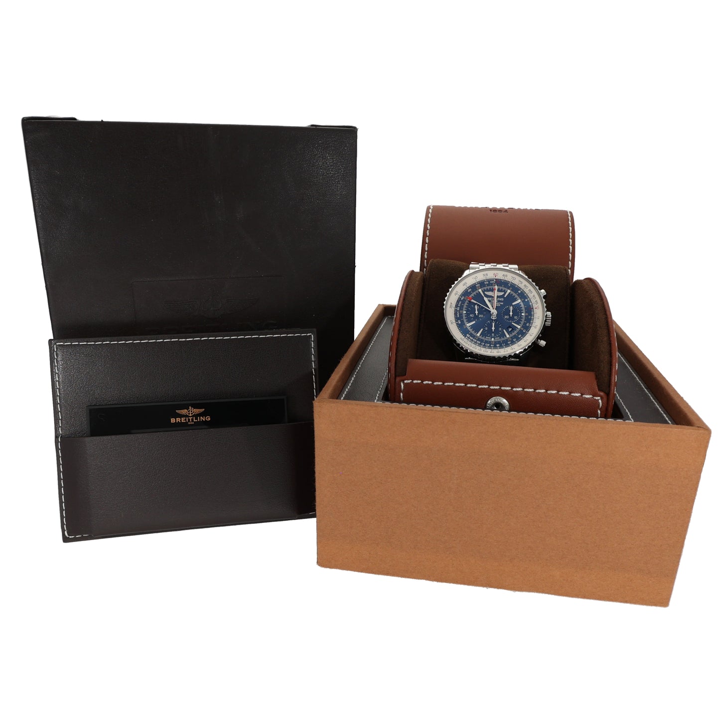 Breitling Navitimer GMT AB0441 48mm Stainless Steel Watch