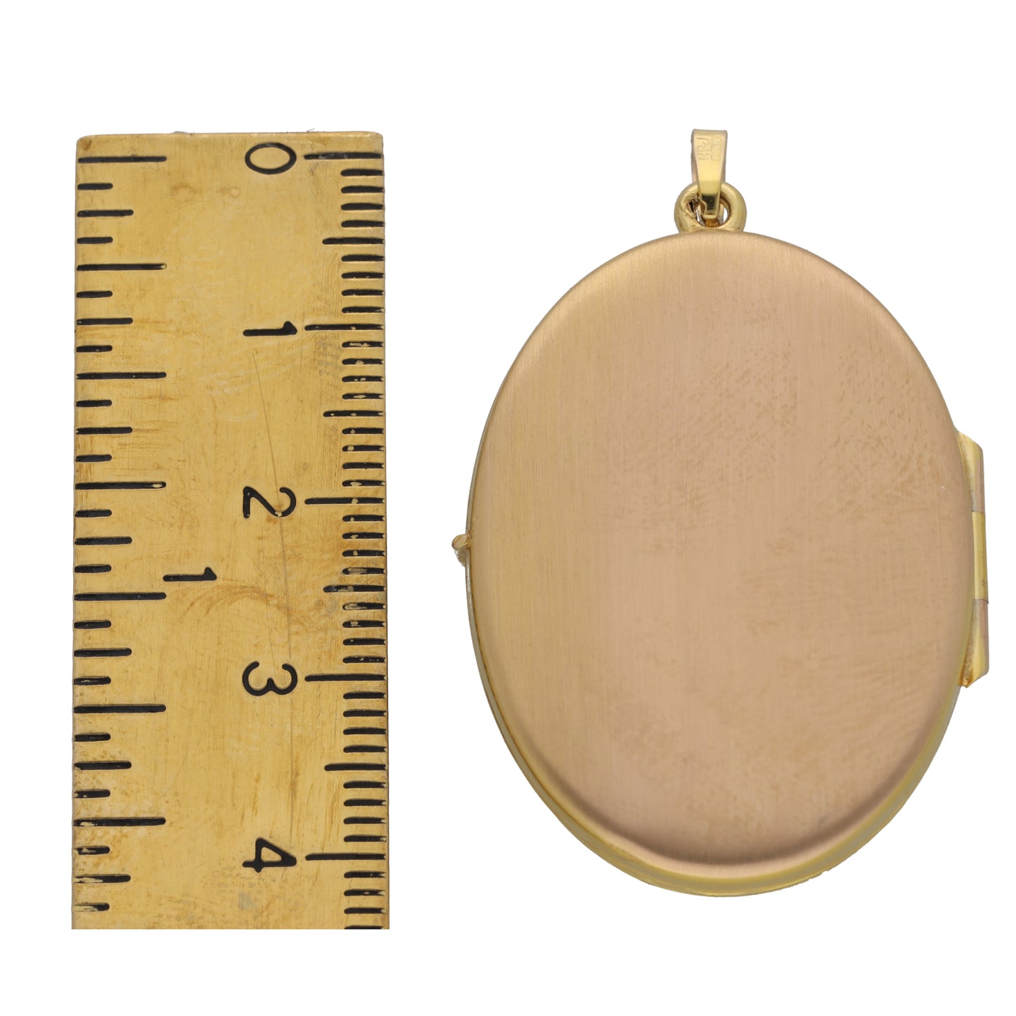 9ct Gold Patterned Locket Pendant