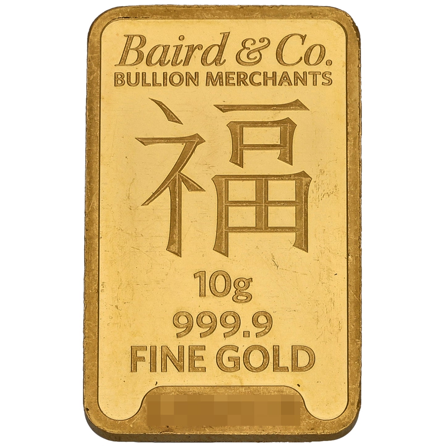 24ct 10g Gold Bar