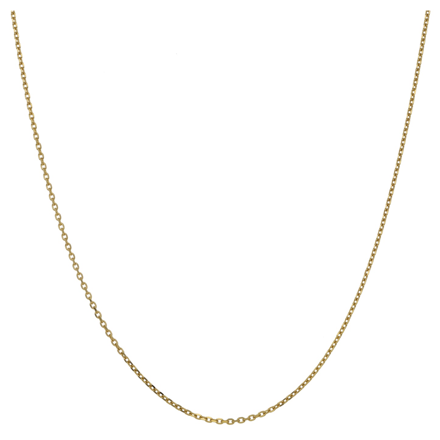 9ct Gold Curb Chain 22"